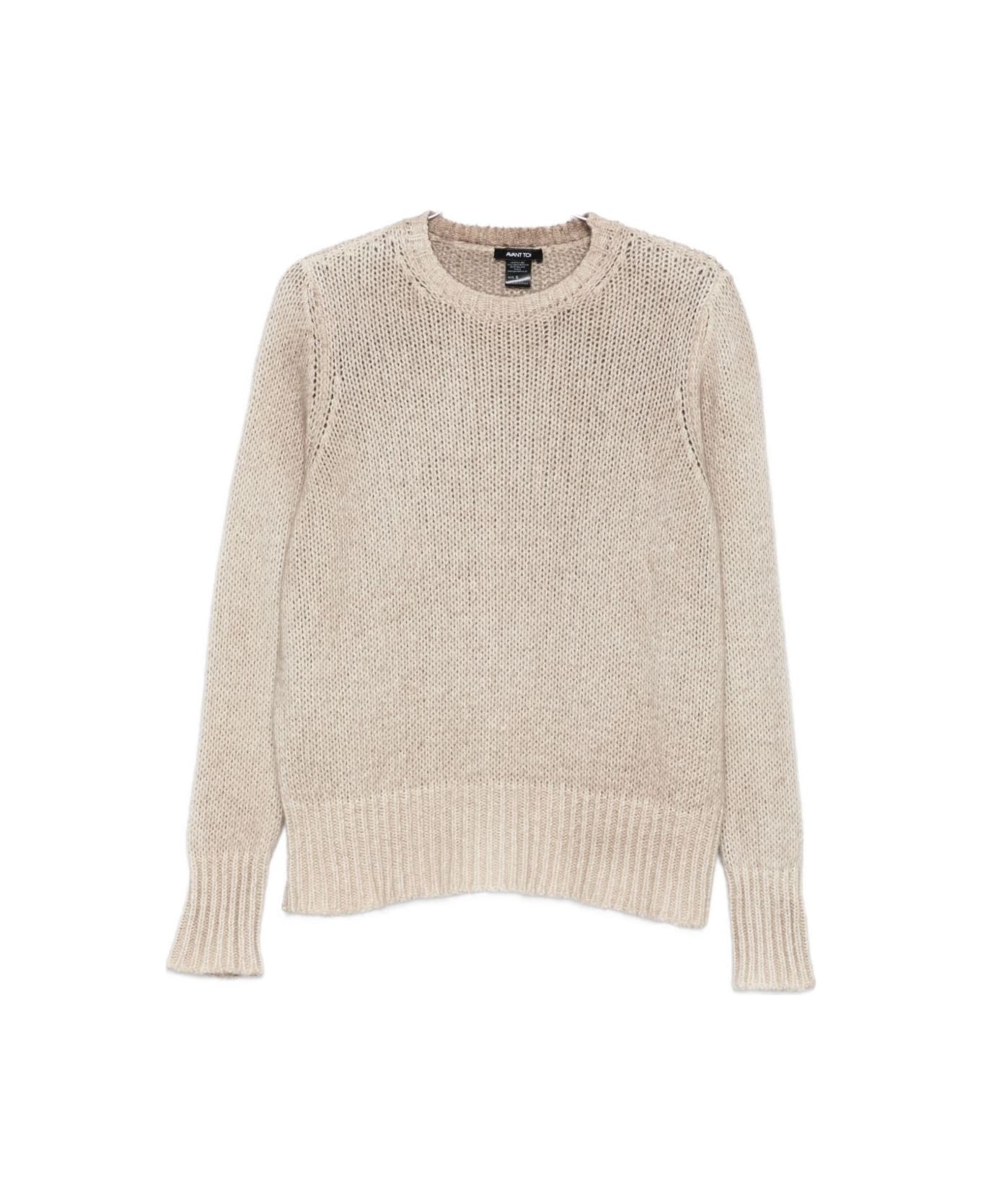 Avant Toi Cashmere Crewneck Pullover - Beige