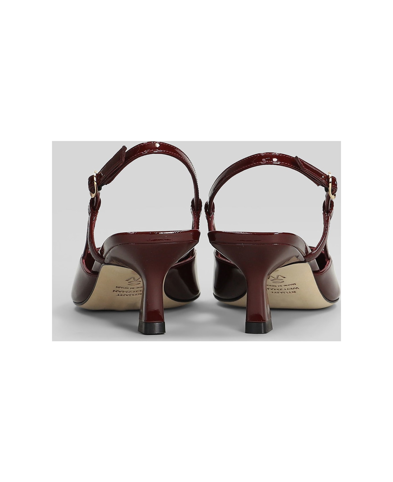 Stuart Weitzman Vinnie 50 Pumps In Bordeaux Patent Leather - bordeaux