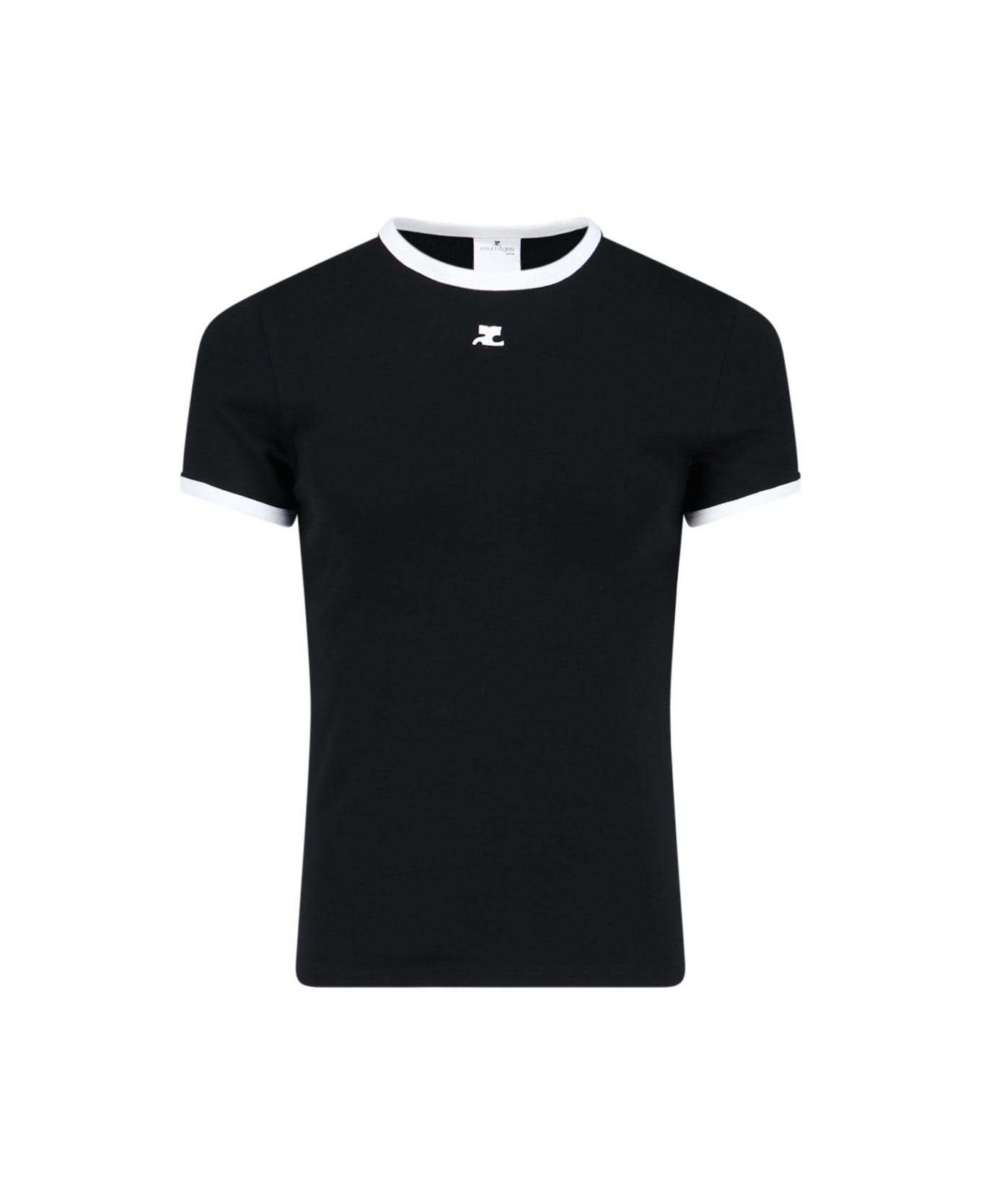 Courrèges 'bumpy Reedition' T-shirt - Black  