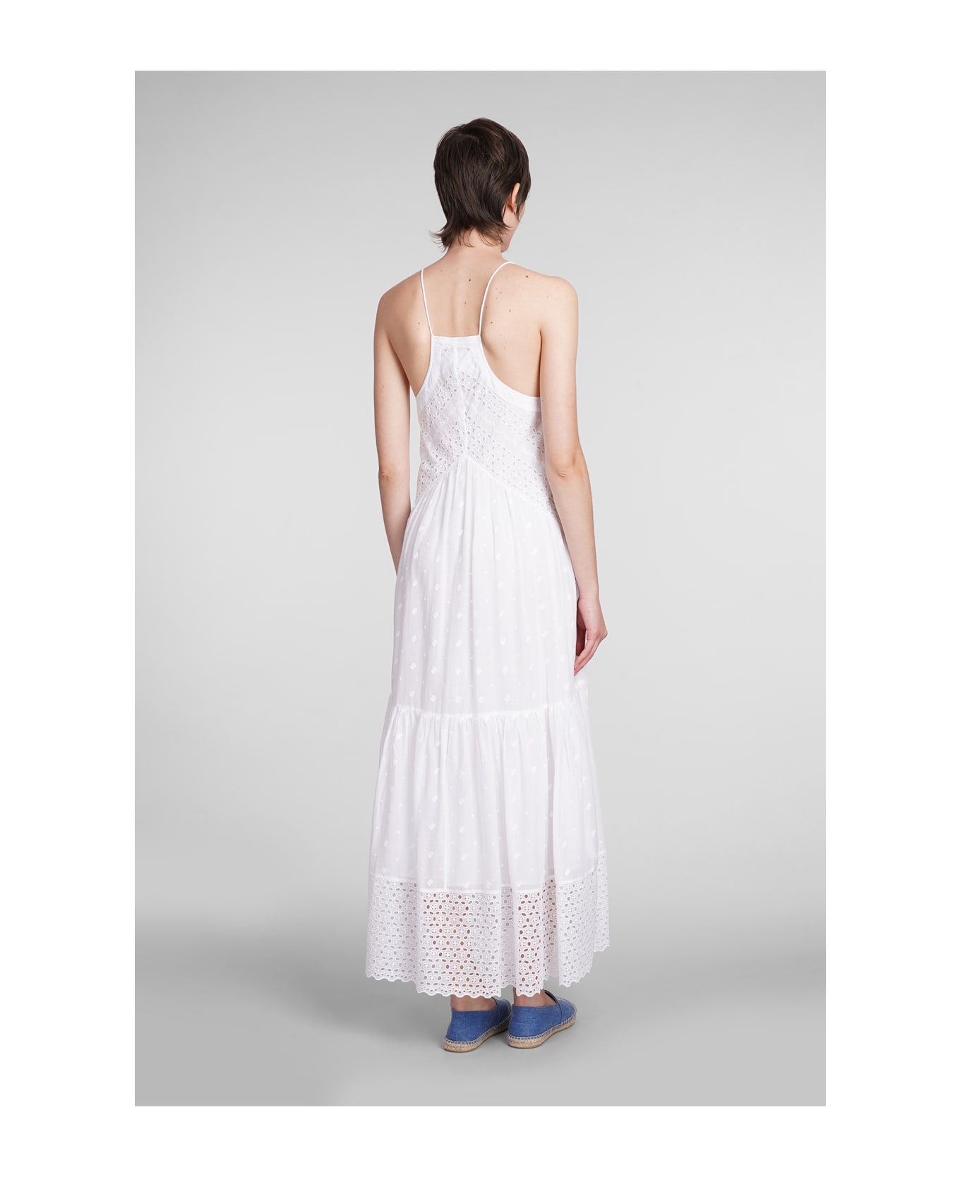 Marant Étoile Sabba Dress In White Cotton - white