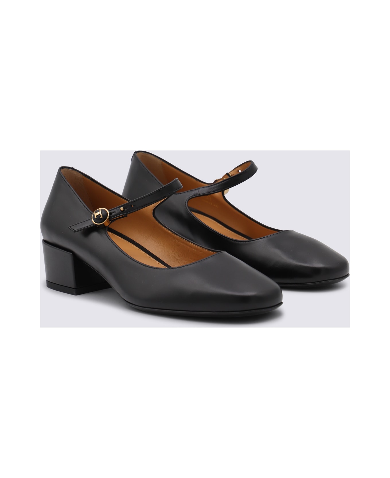 Tod
s Black Leather Pumps - Black