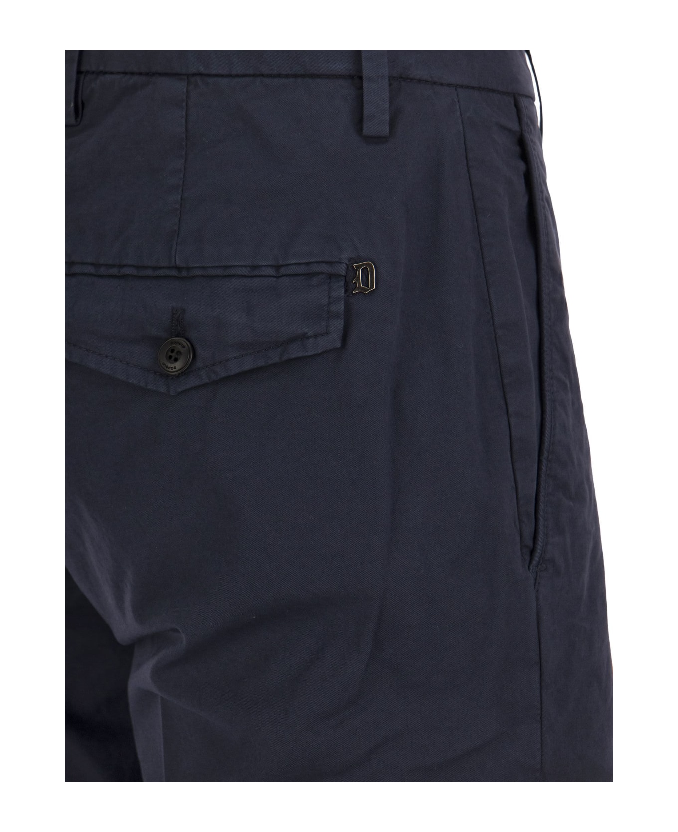 Dondup Manheim - Cotton Shorts - Blue