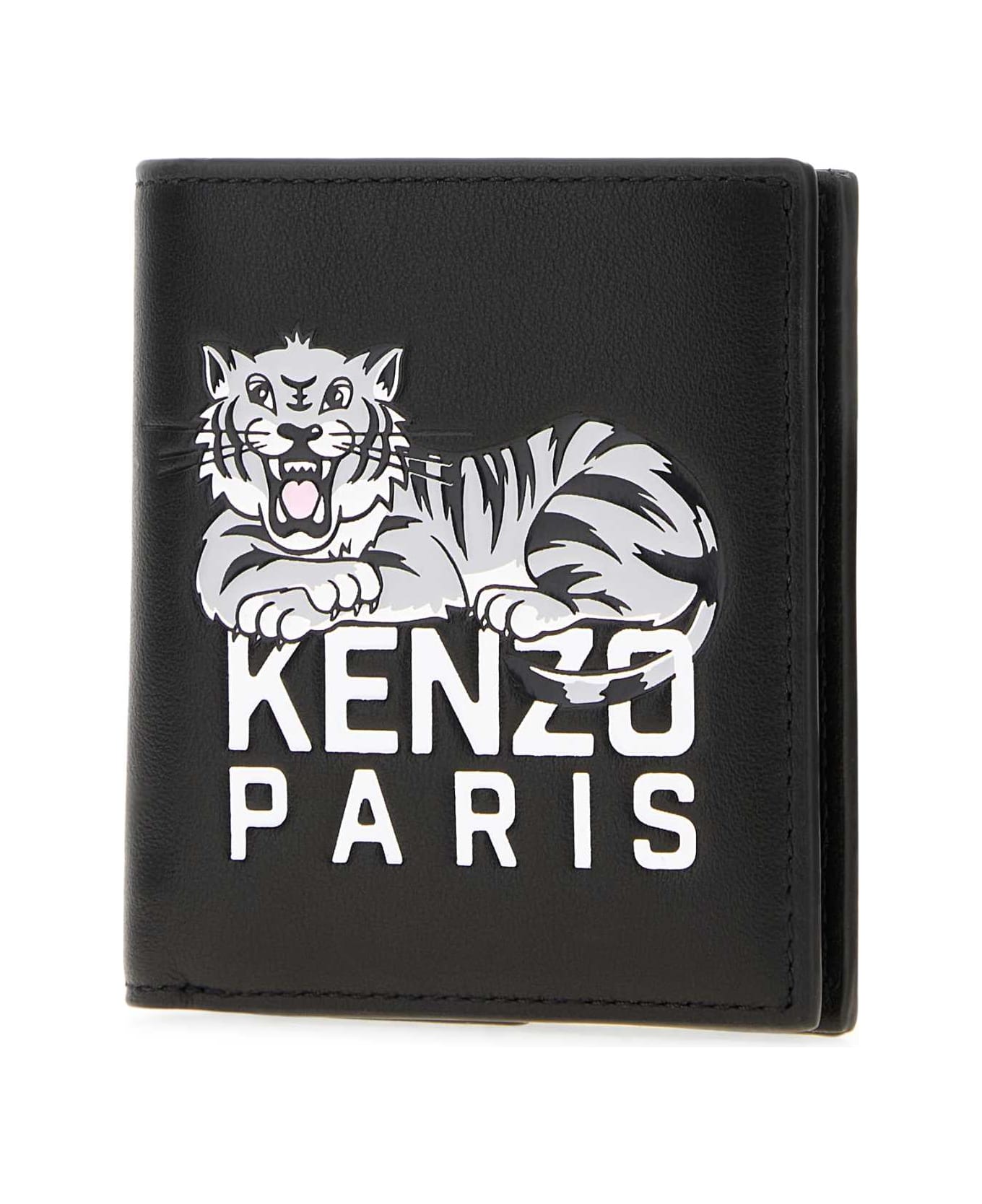 Kenzo Black Leather Wallet - BLACK