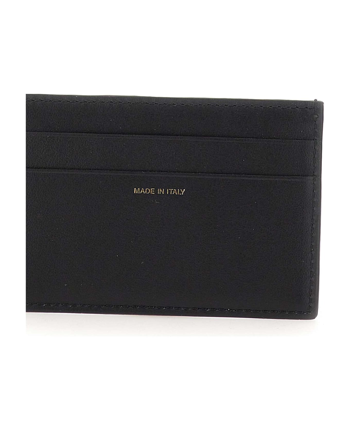 Paul Smith 'signature Stripe Block' Leather Card Holder - BLACK