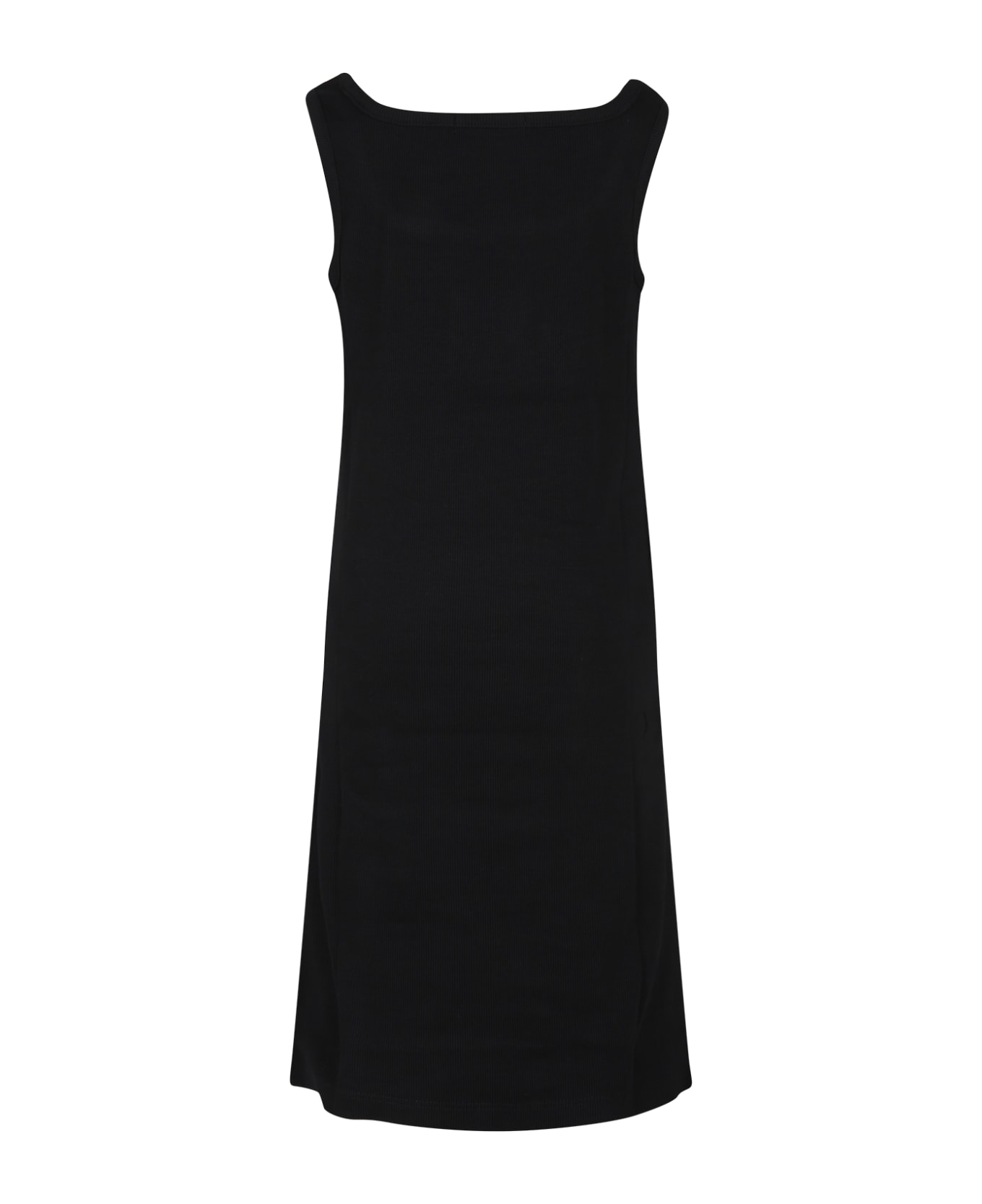 Calvin Klein Black Dress For Girl With Logo - Black ワンピース＆ドレス