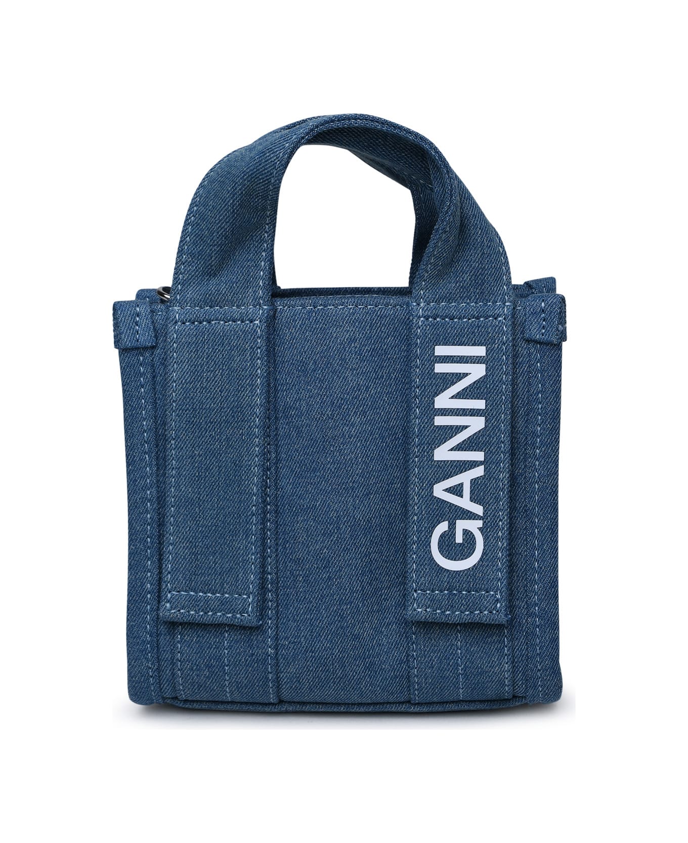 Ganni Light Blue Denim Bag - Blue