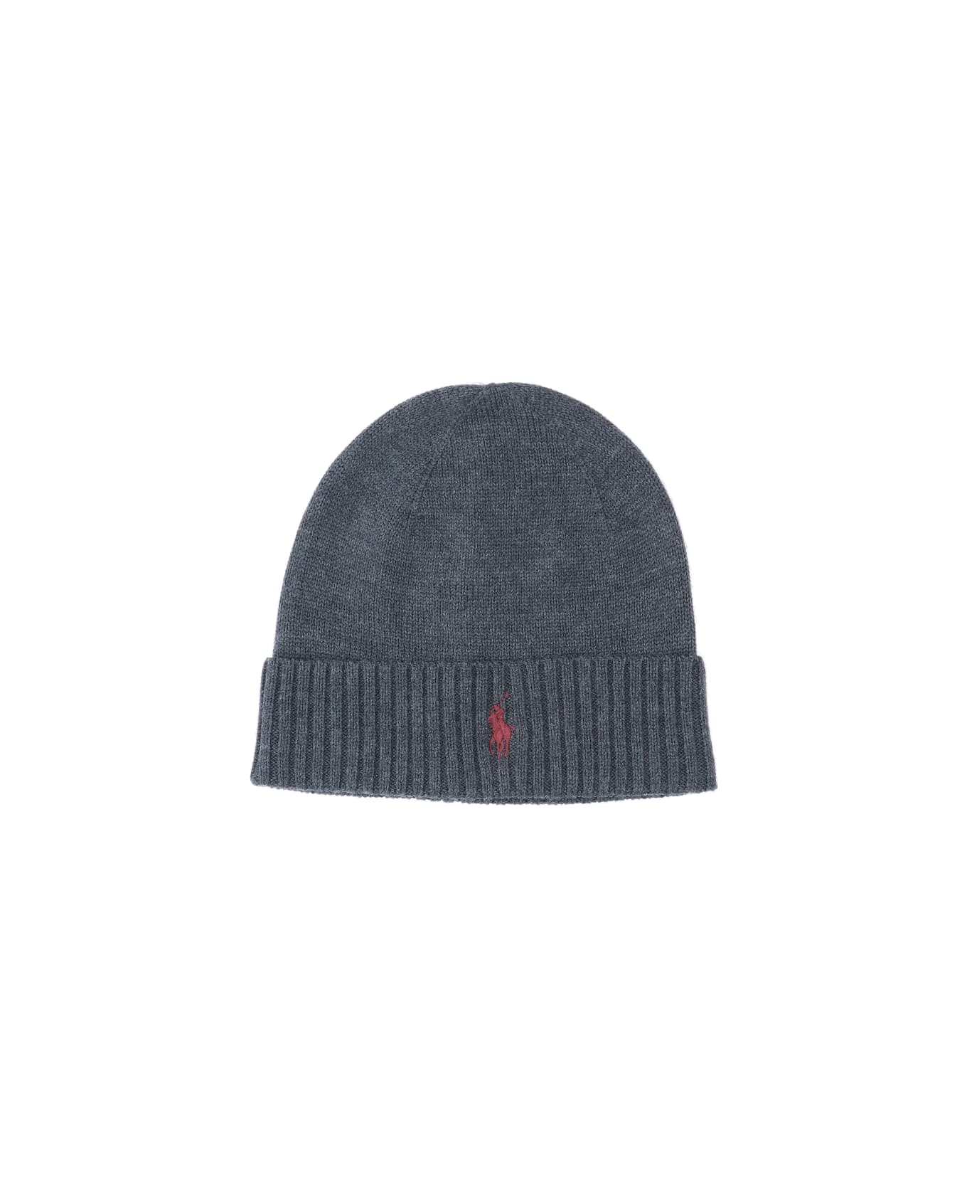Polo Ralph Lauren Logo Beanie - Dark Granite Hthr