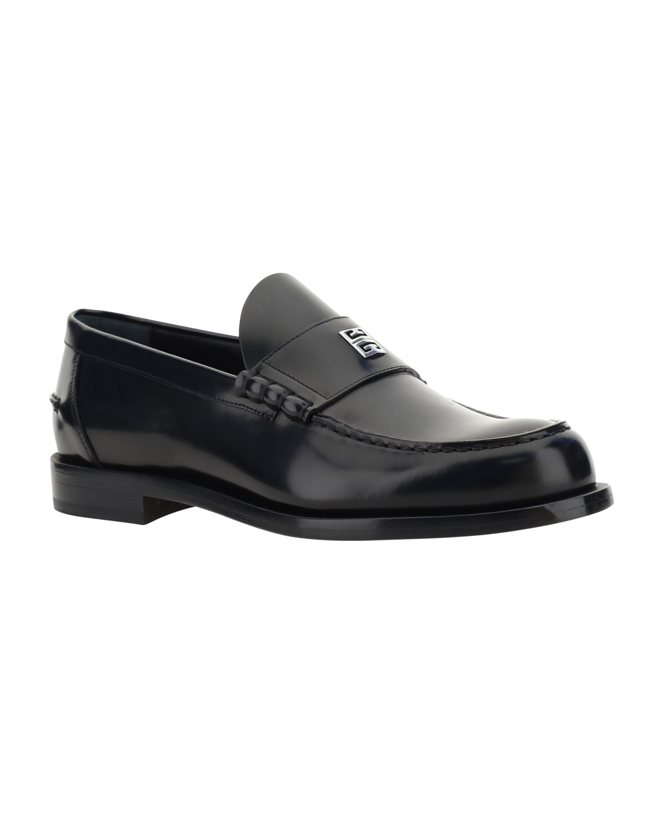 Givenchy Brushed Leather Loafers - Black
