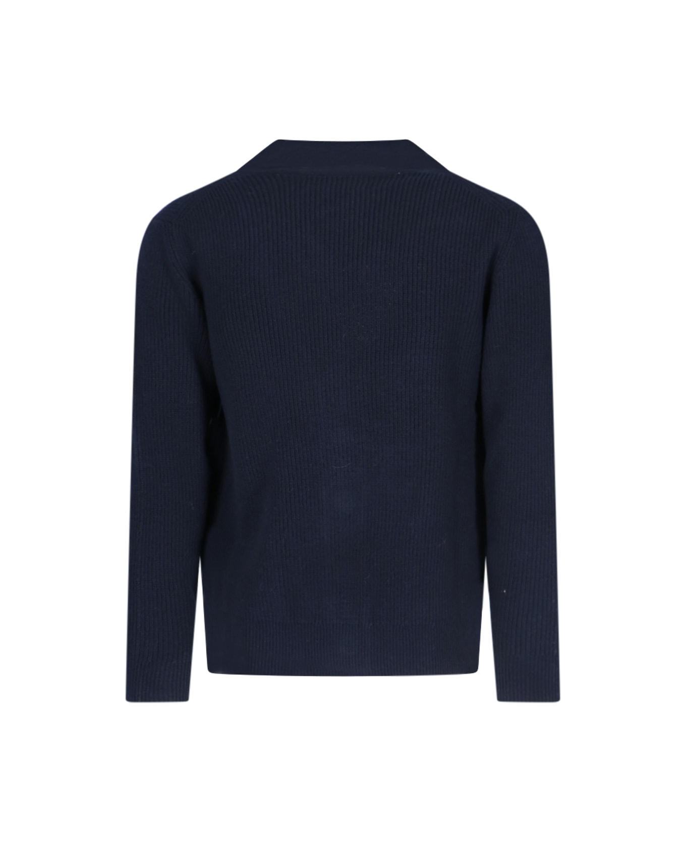 Ballantyne V-neck Cardigan - Blue