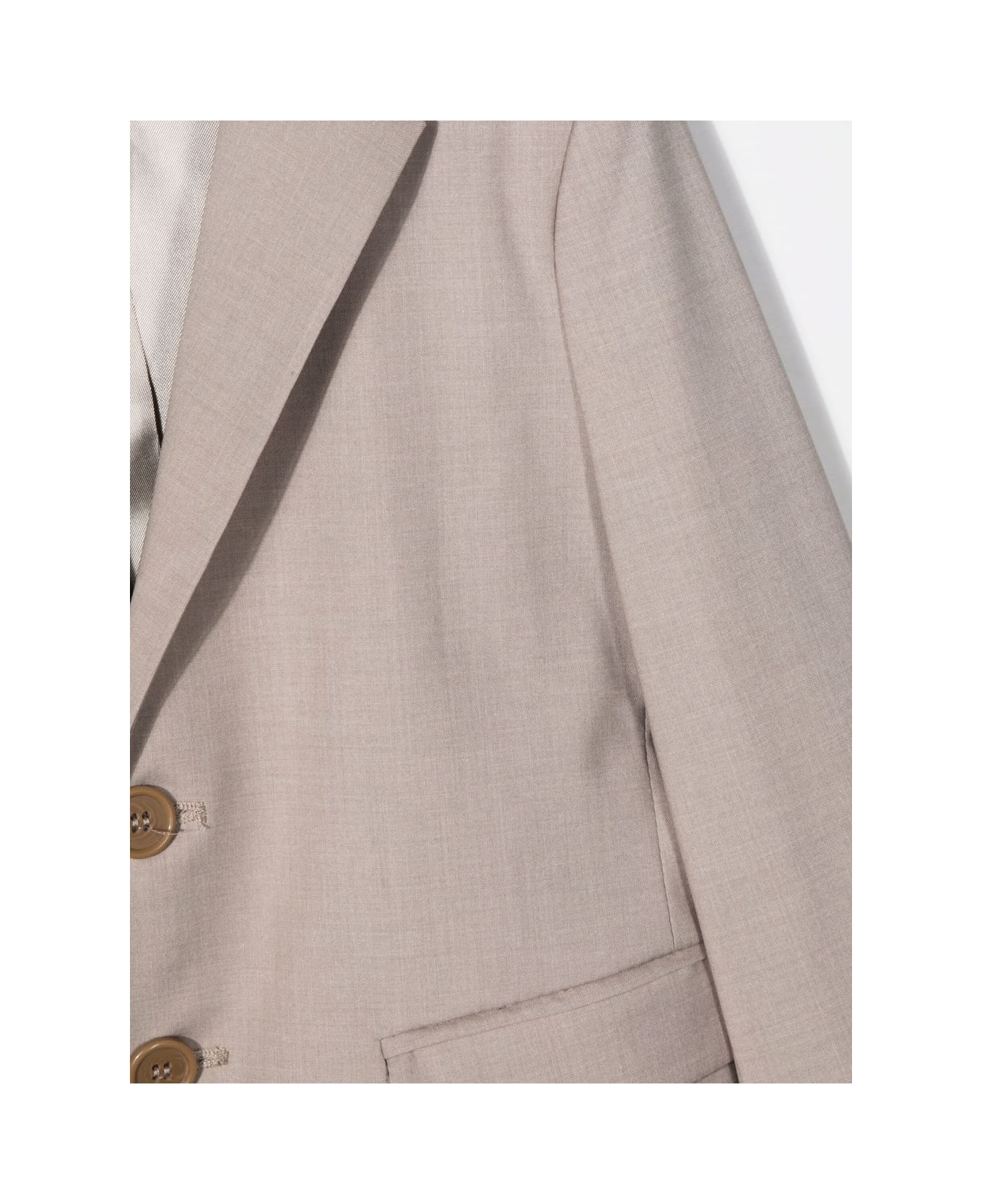 Paolo Pecora Single-breasted Fitted Blazer - Brown