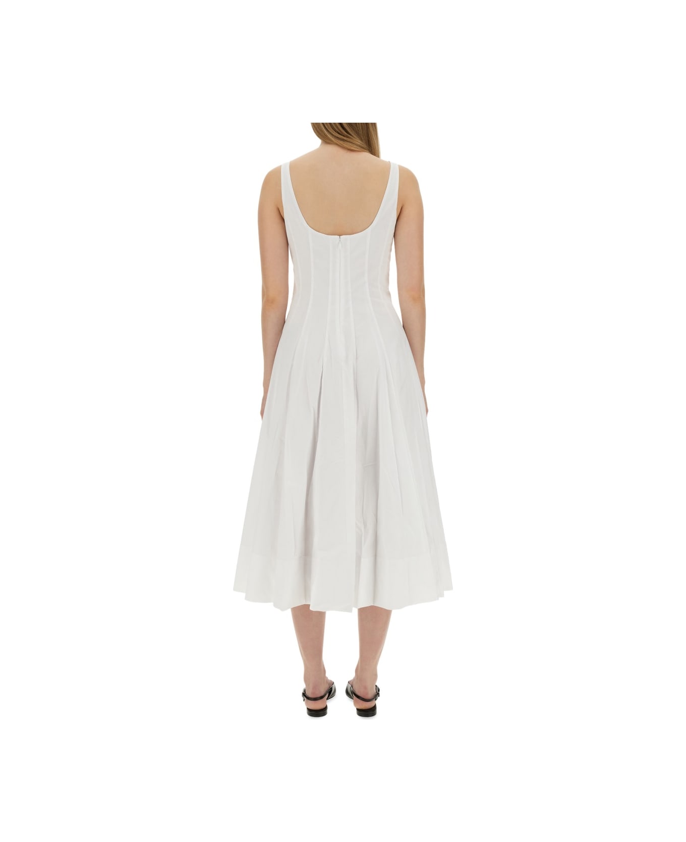 STAUD Wells Dress - WHITE