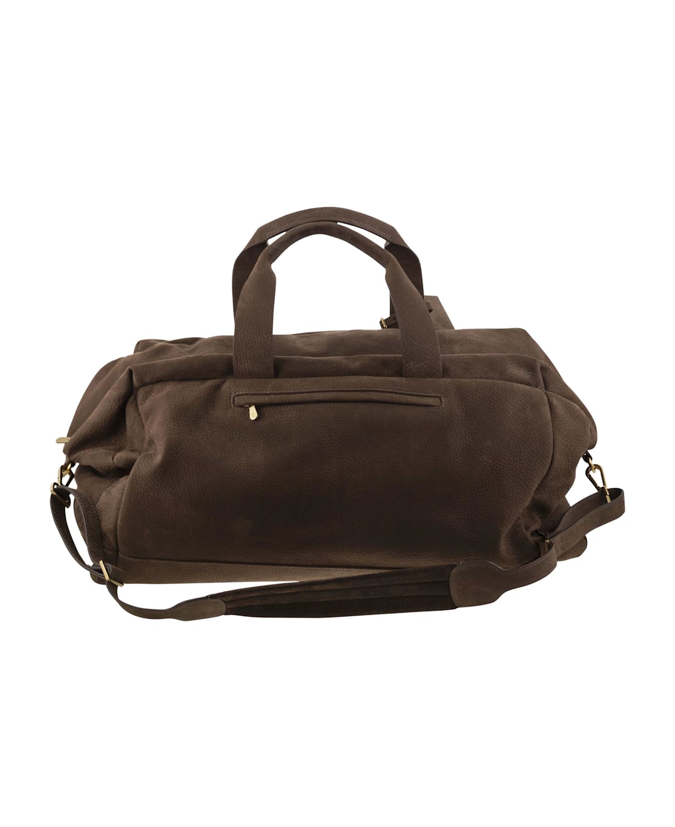 Brunello Cucinelli Active Nubuck Bag - BROWN