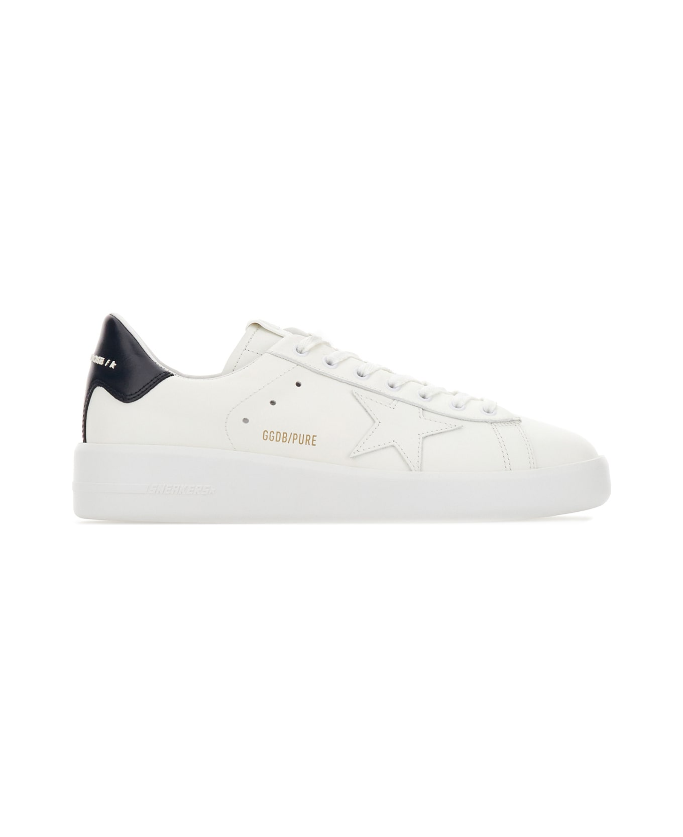 White Leather Pure Star Sneakers - Thumbnail 2