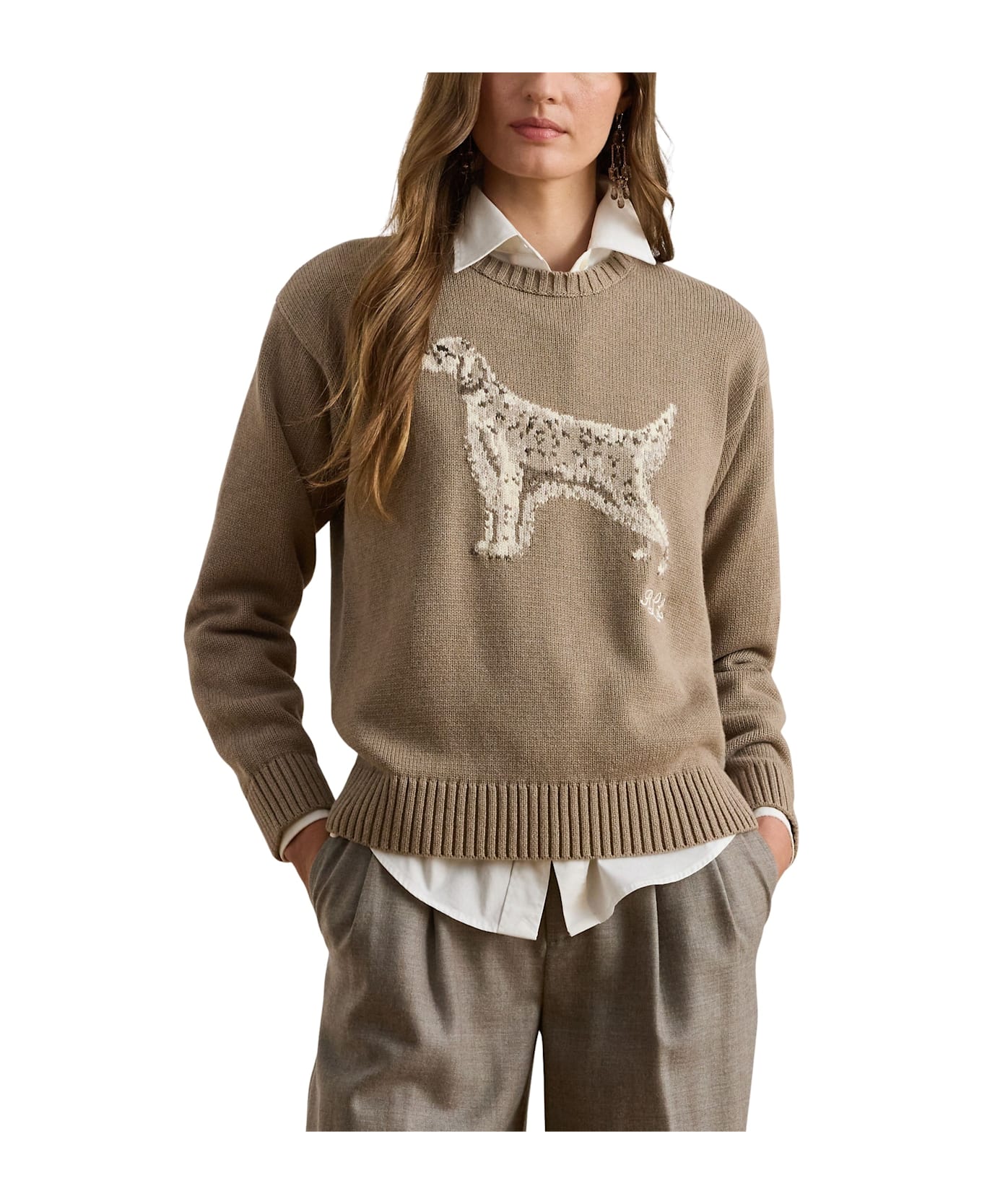 Ralph Lauren Riednee Long Sleeve Pullover - Adirondack Heather Multi