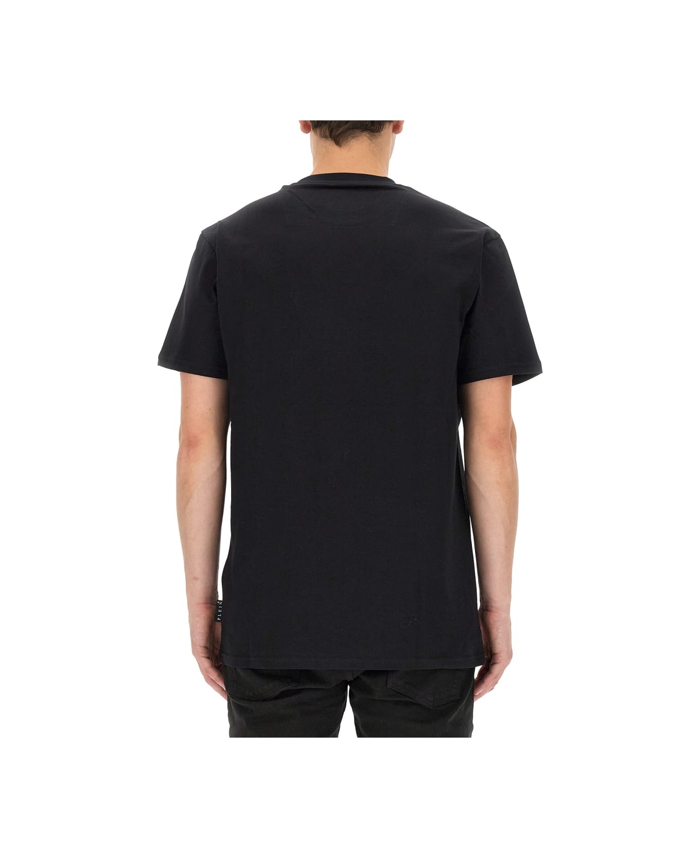 Philipp Plein T-shirt With Rhinestones - BLACK