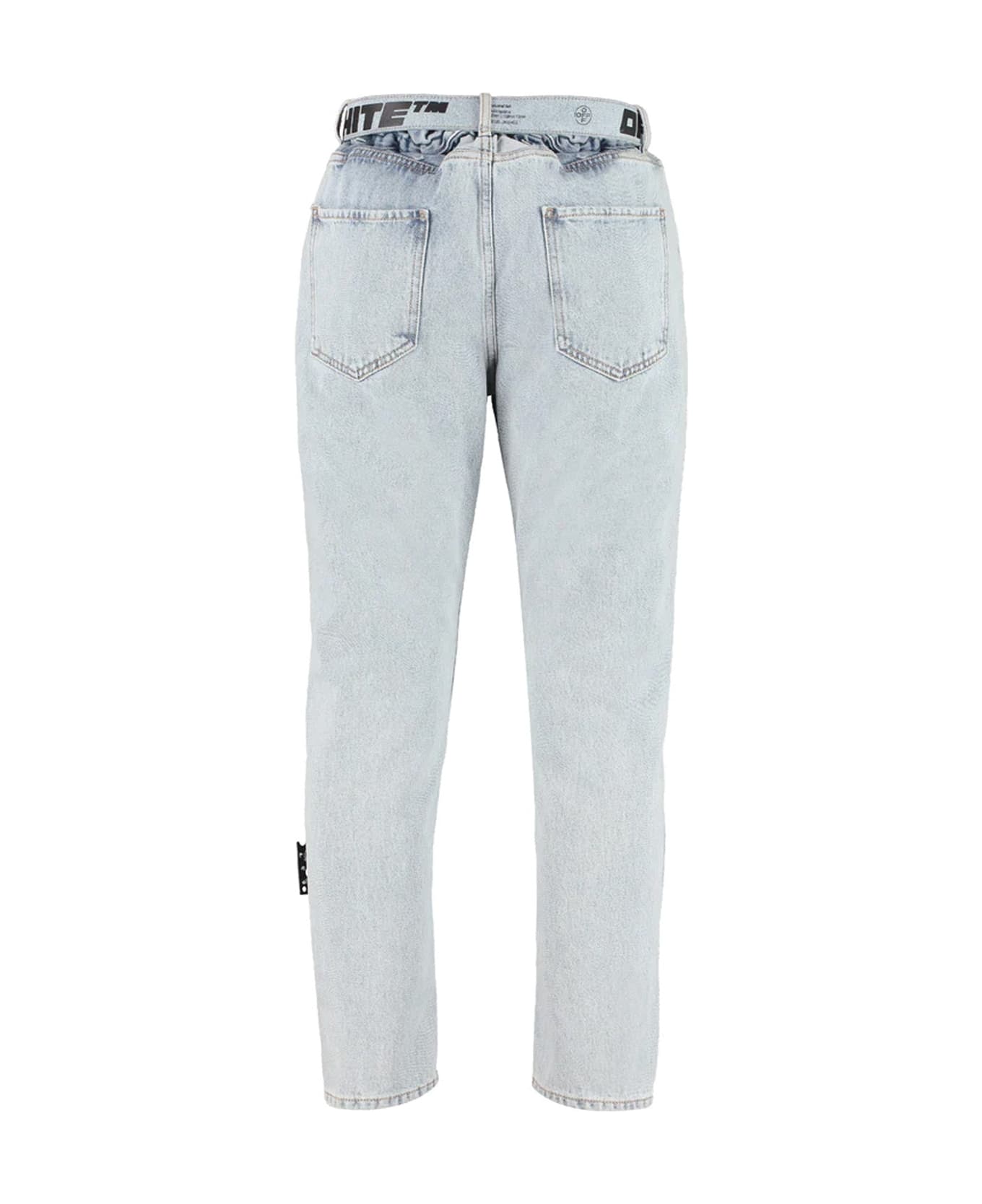 Off-White Belted Denim Jeans - Blue デニム