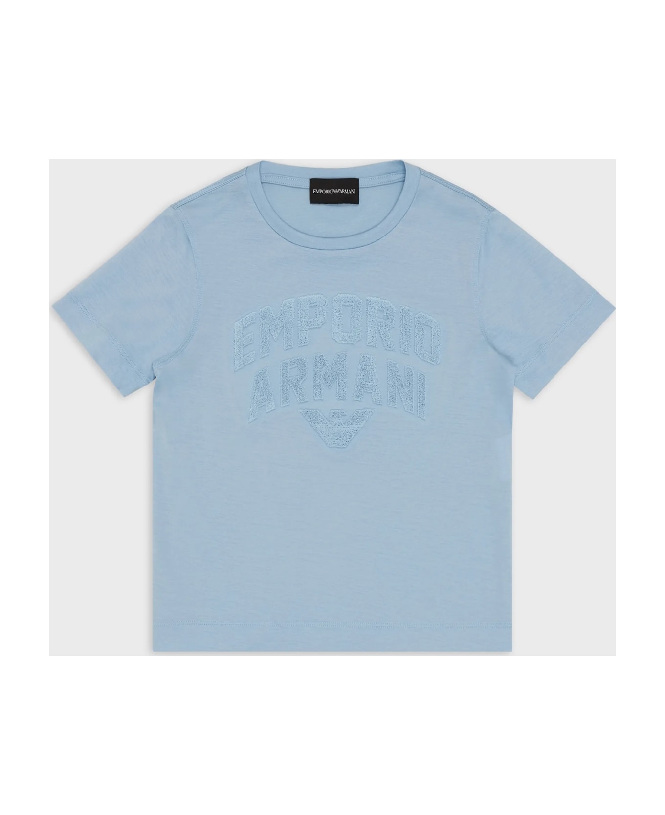 Emporio Armani T-shirt With Application - Light blue