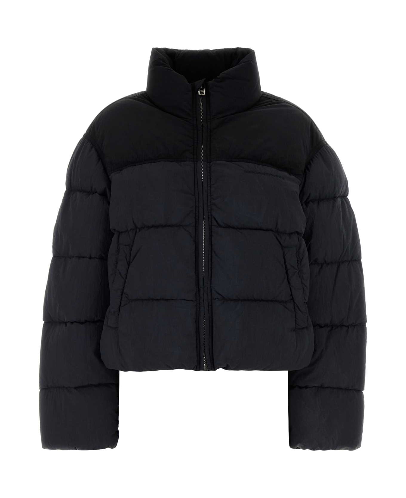 Alexander Wang Black Nylon Down Jacket - WASHEDGRAPHITE