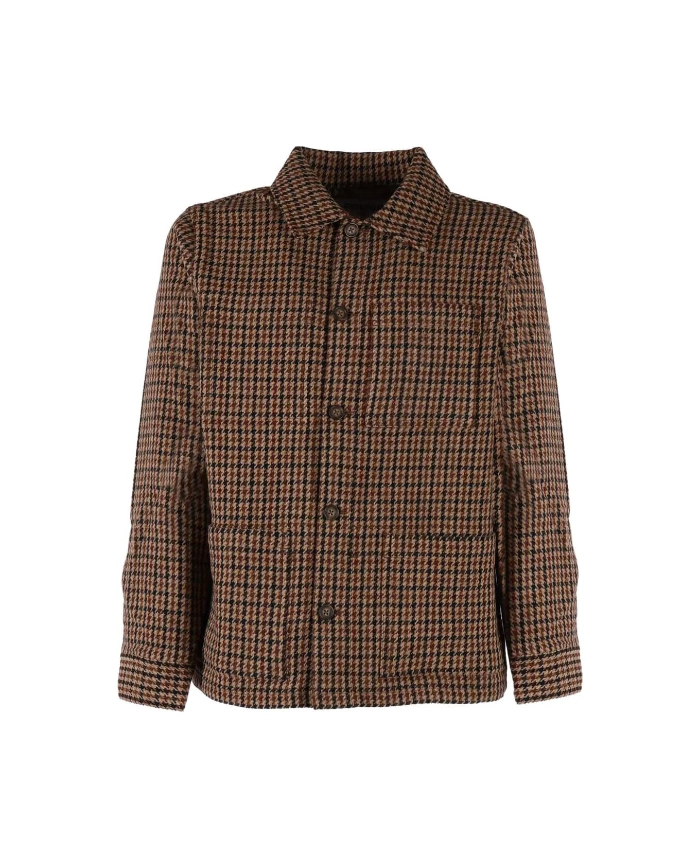 Sebago Dorr Pied De Poule - Beige Brown Dk Navy