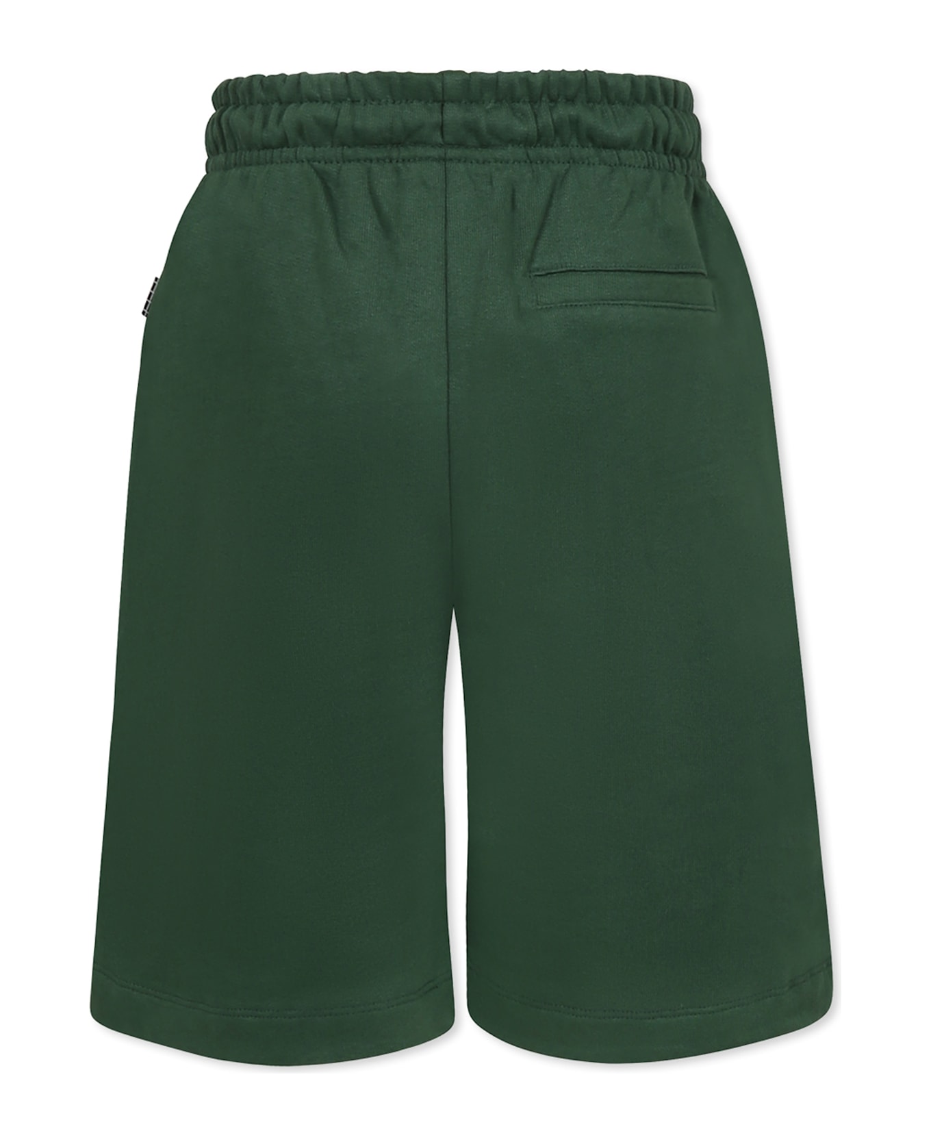 Molo Green Shorts For Boy With Writing - Green