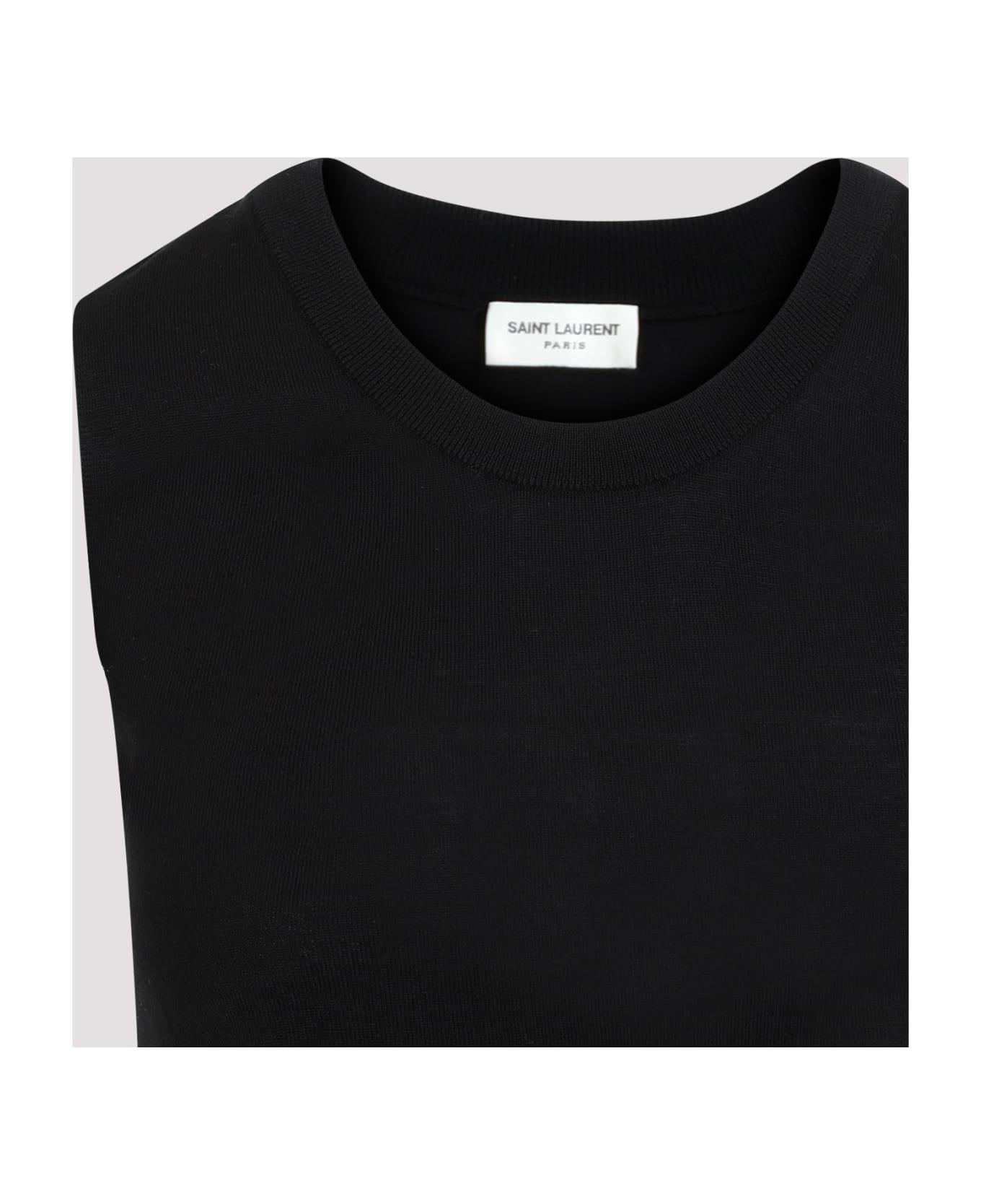 Saint Laurent Wool Tank Top - Noir