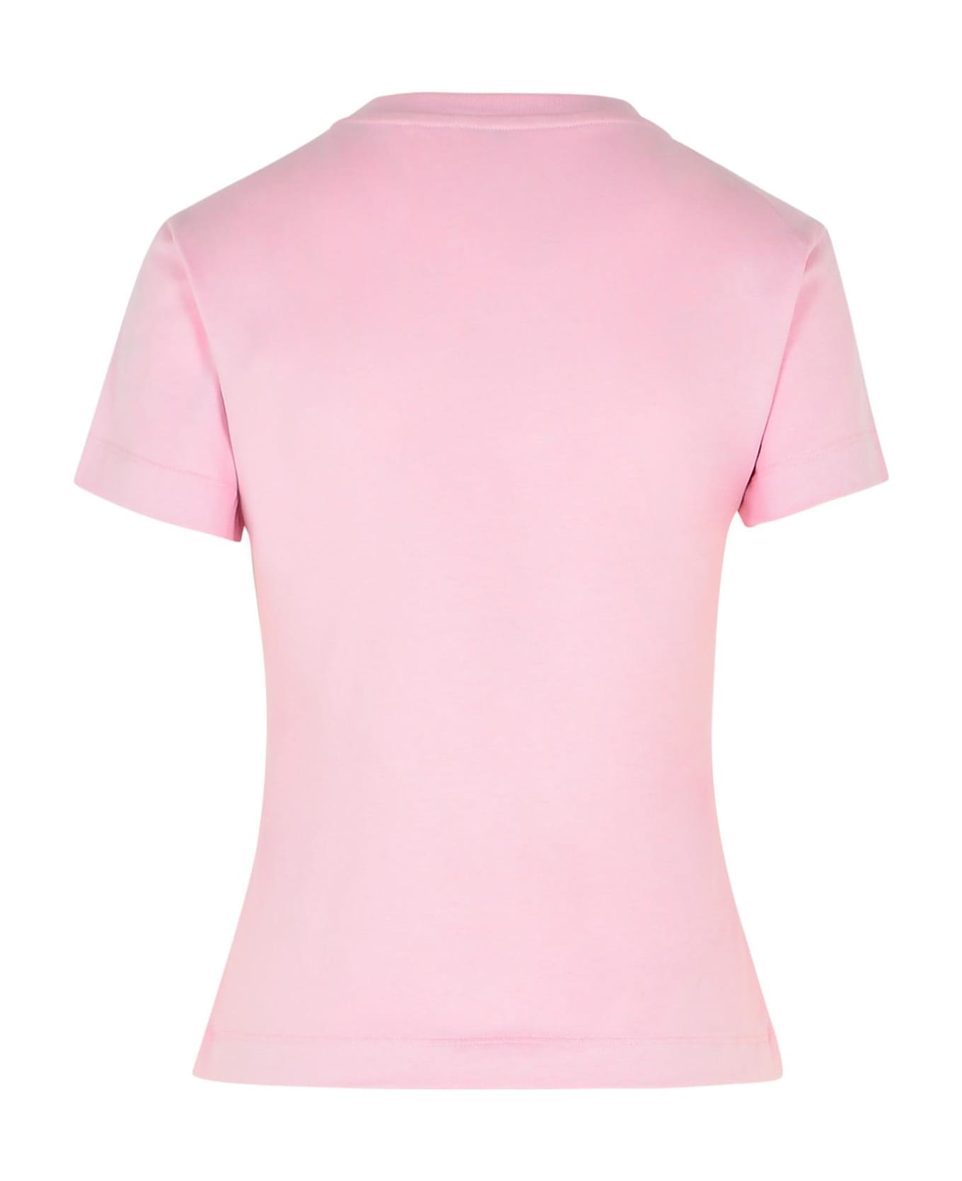 M05CH1N0 Jeans Pink Cotton T-shirt - Pink