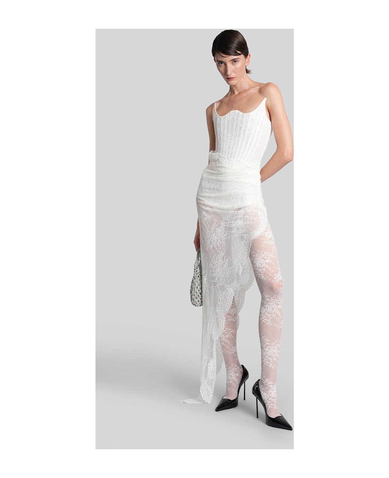 Giuseppe di Morabito Long Dress In White Polyamide - white