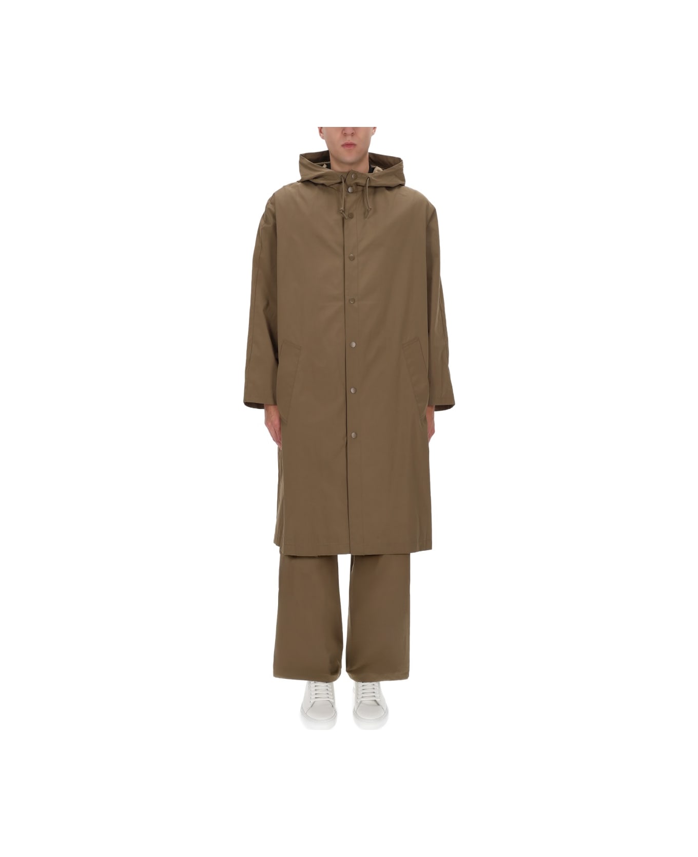 A.P.C. Hooded Trench Coat - BROWN