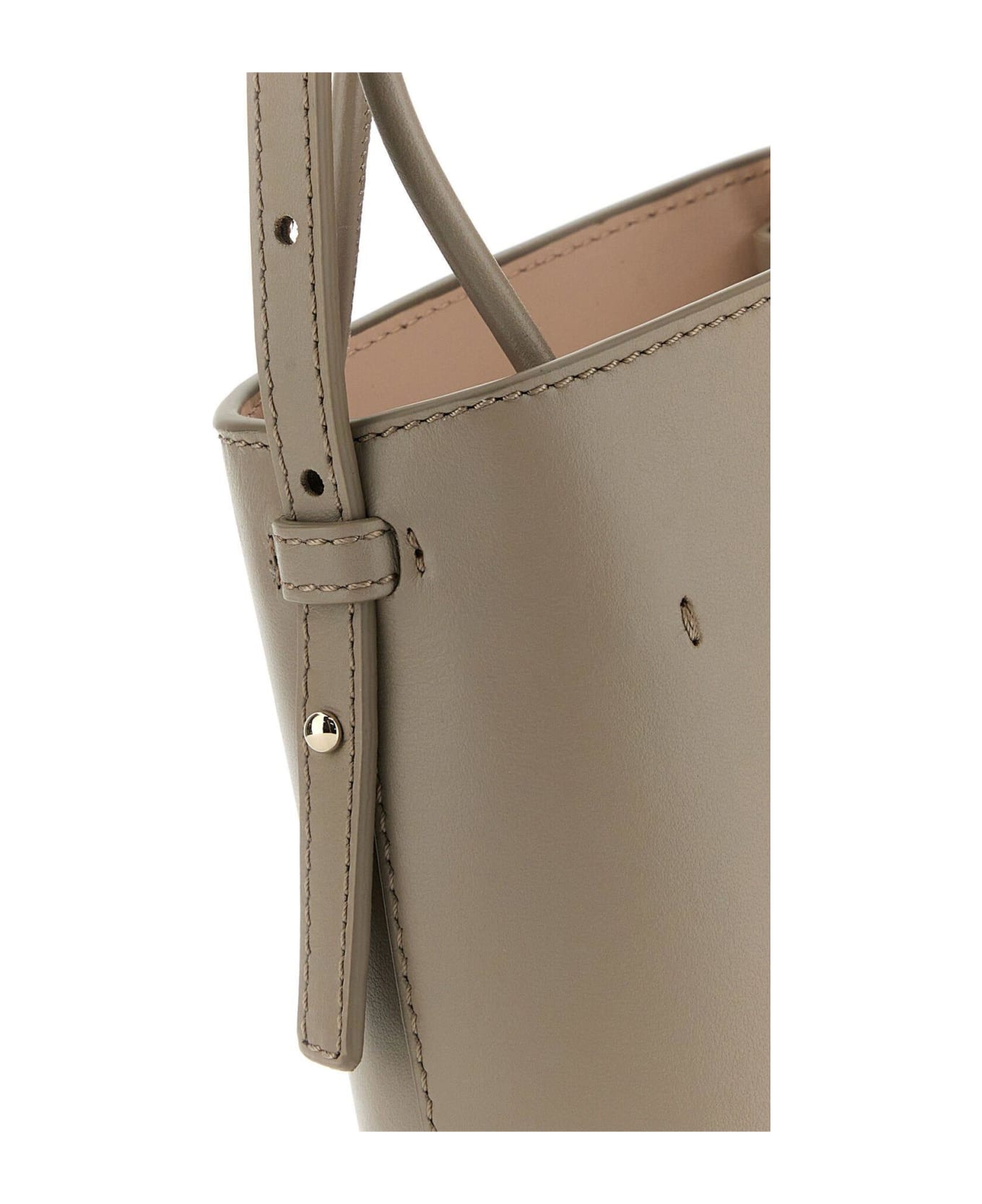 Chloé Dove Grey Leather Micro Chloé Sense Handbag - Grigio