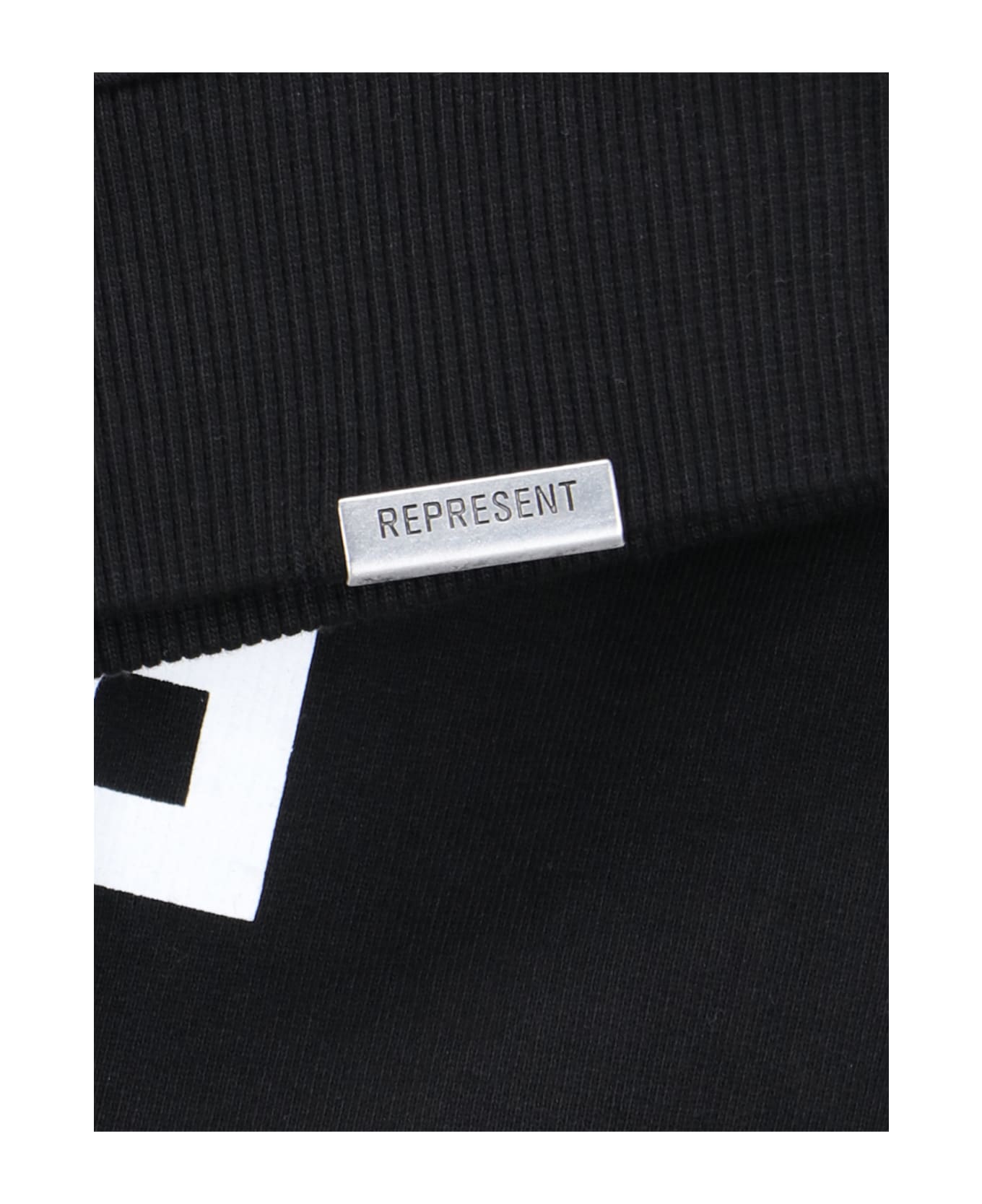 REPRESENT Logo Crewneck Sweatshirt - Black   フリース
