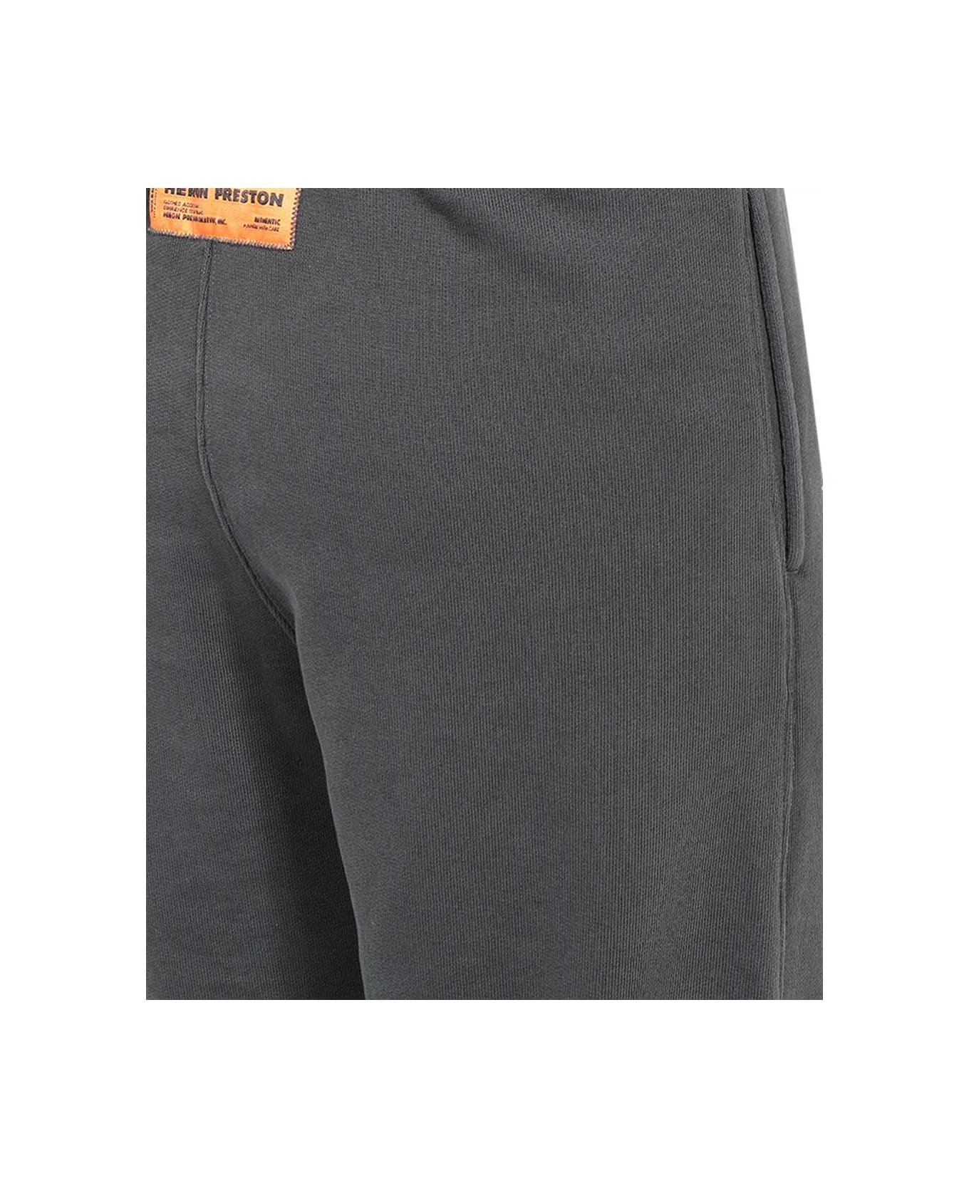 HERON PRESTON Cotton Track-pants - black