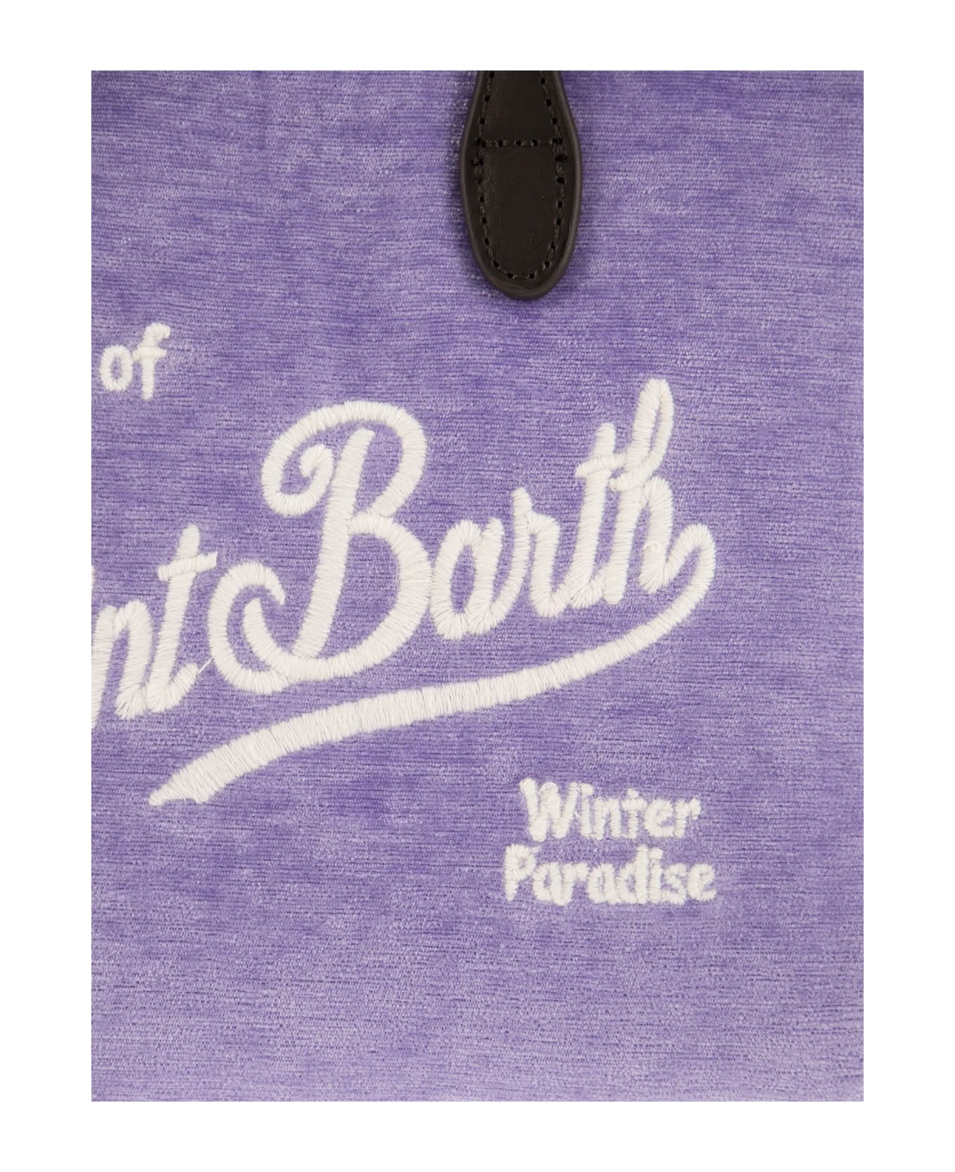 MC2 Saint Barth Mini Vanity Bag With Velvet Fringes - Lilac