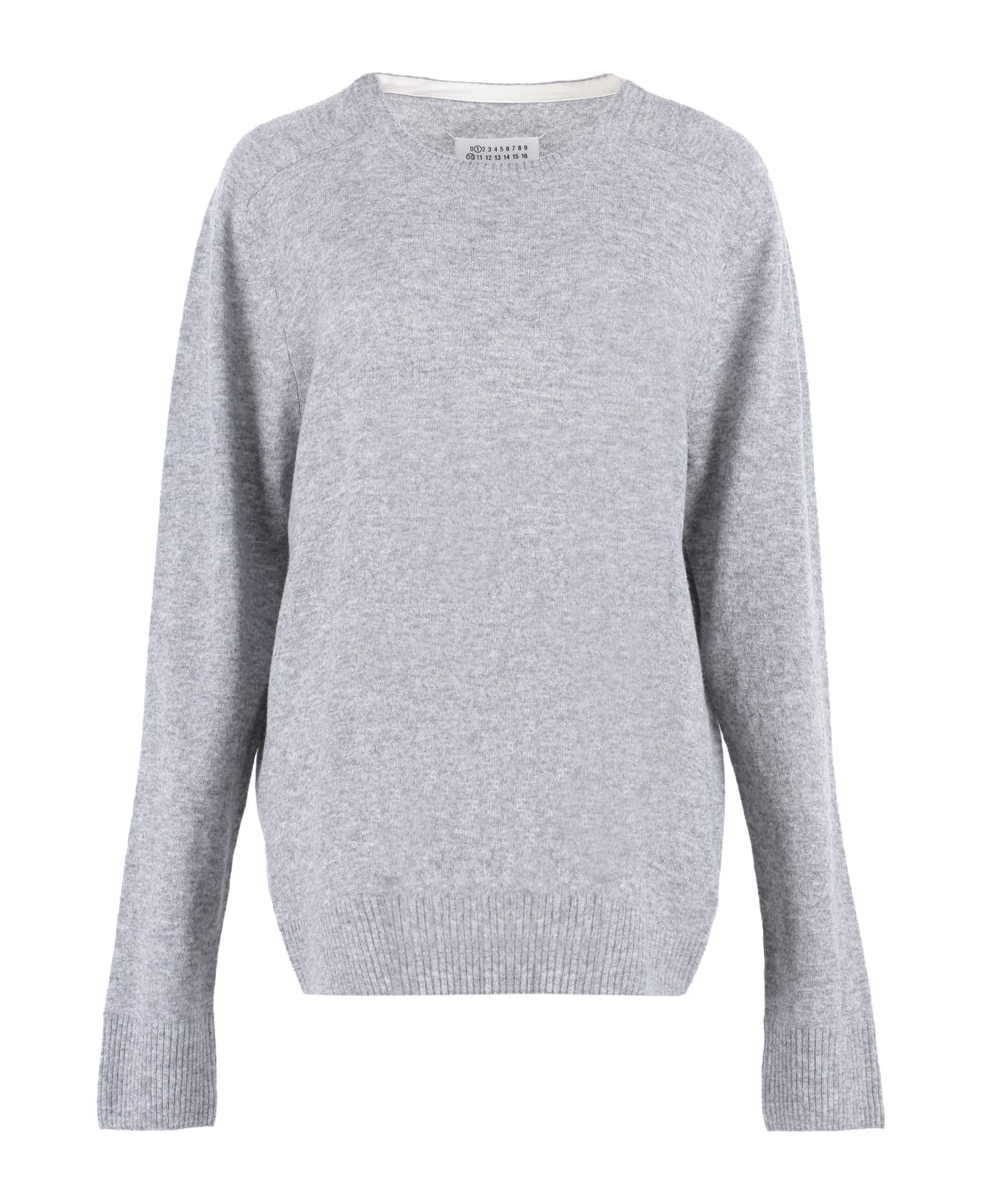 Maison Margiela Crew-neck Wool Sweater - grey