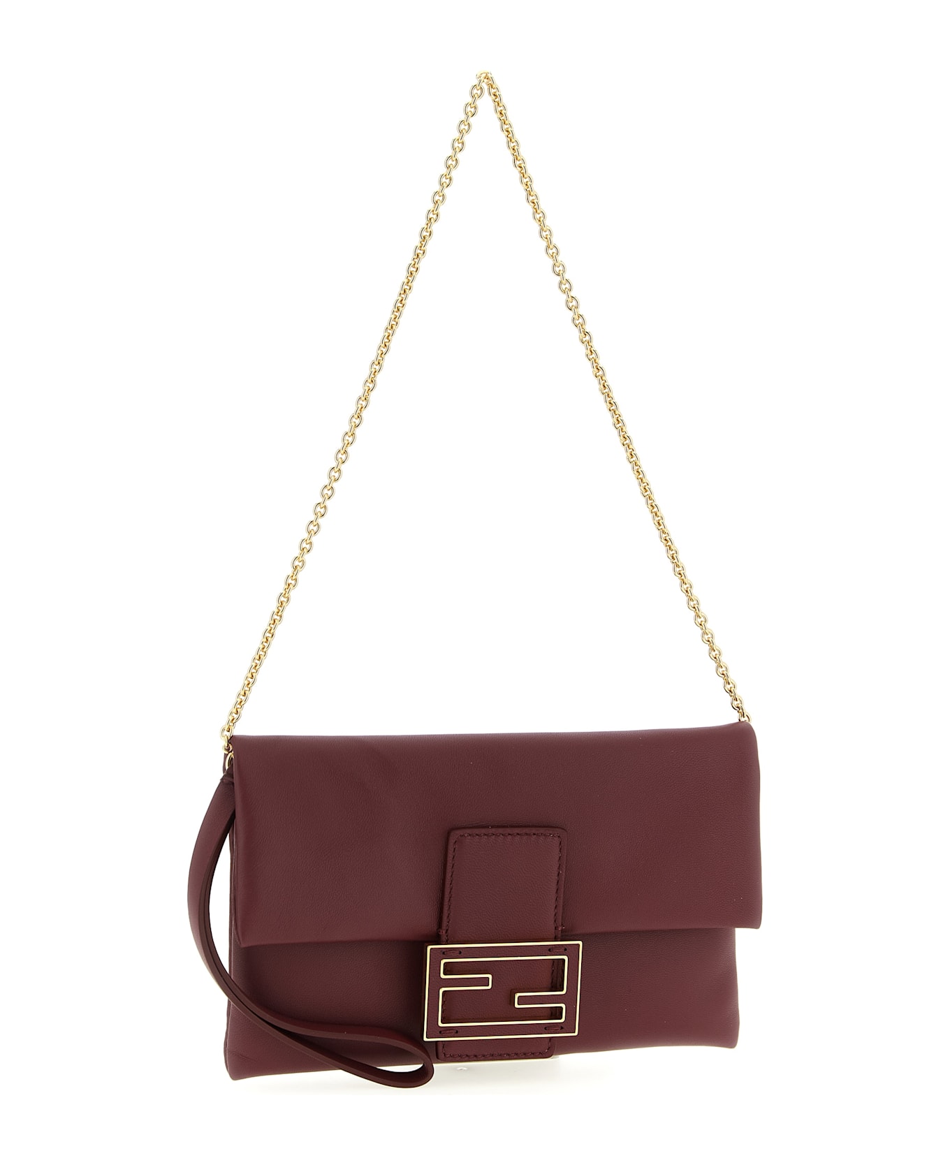 Fendi 'mamma Baguette' Pouch - Bordeaux