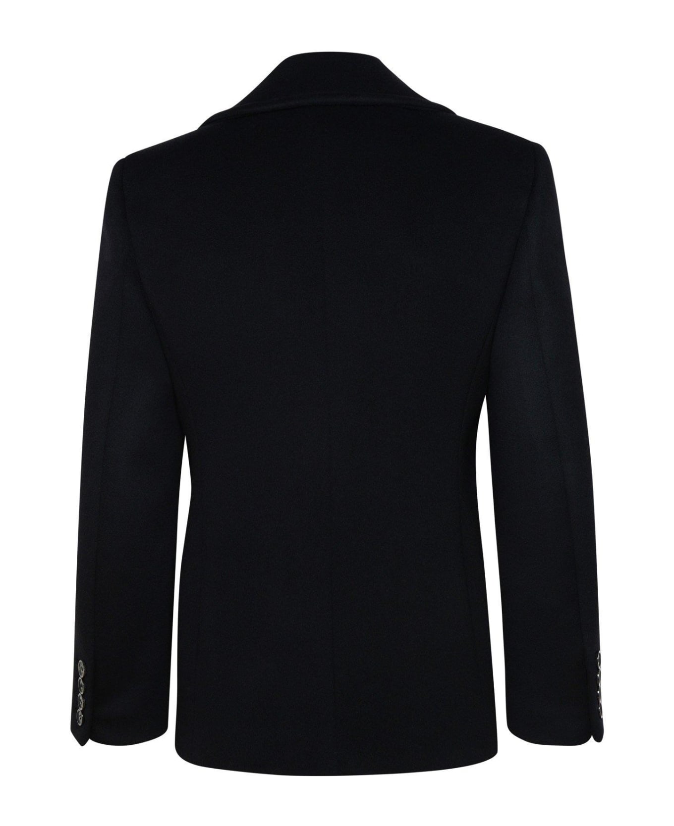 Saint Laurent Double-breasted Wool Coat - Black コート