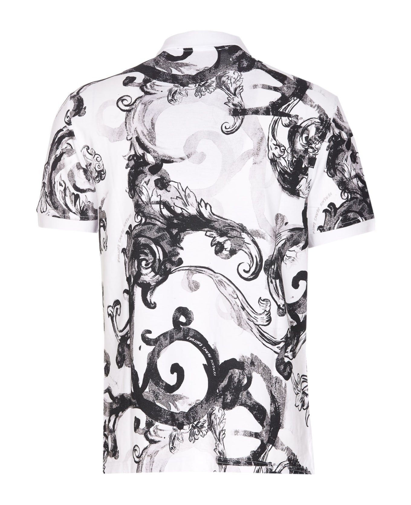 Versace Jeans Couture Polo Watercolour Couture - White