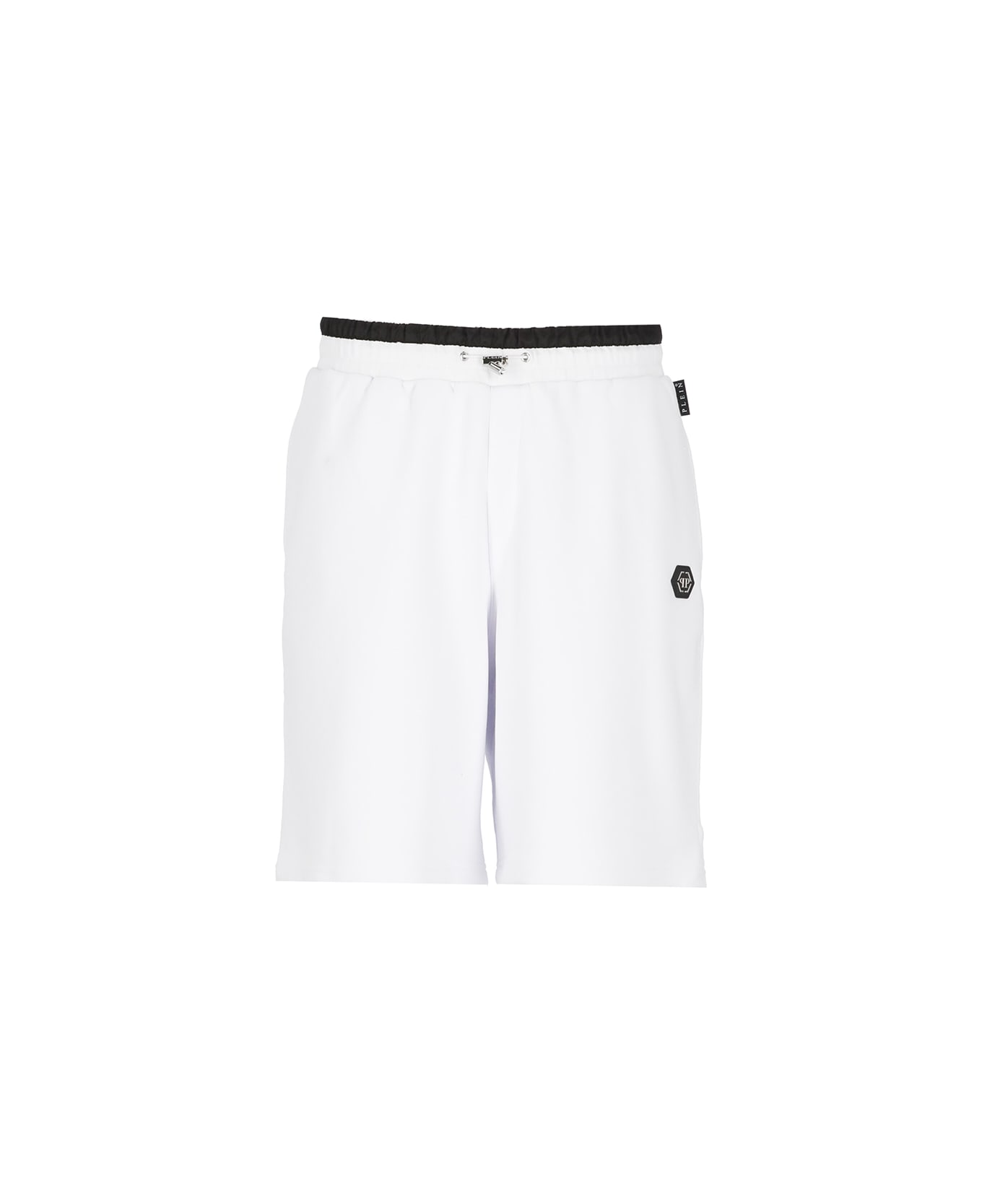 Philipp Plein Hexagon Bermuda Shorts - White