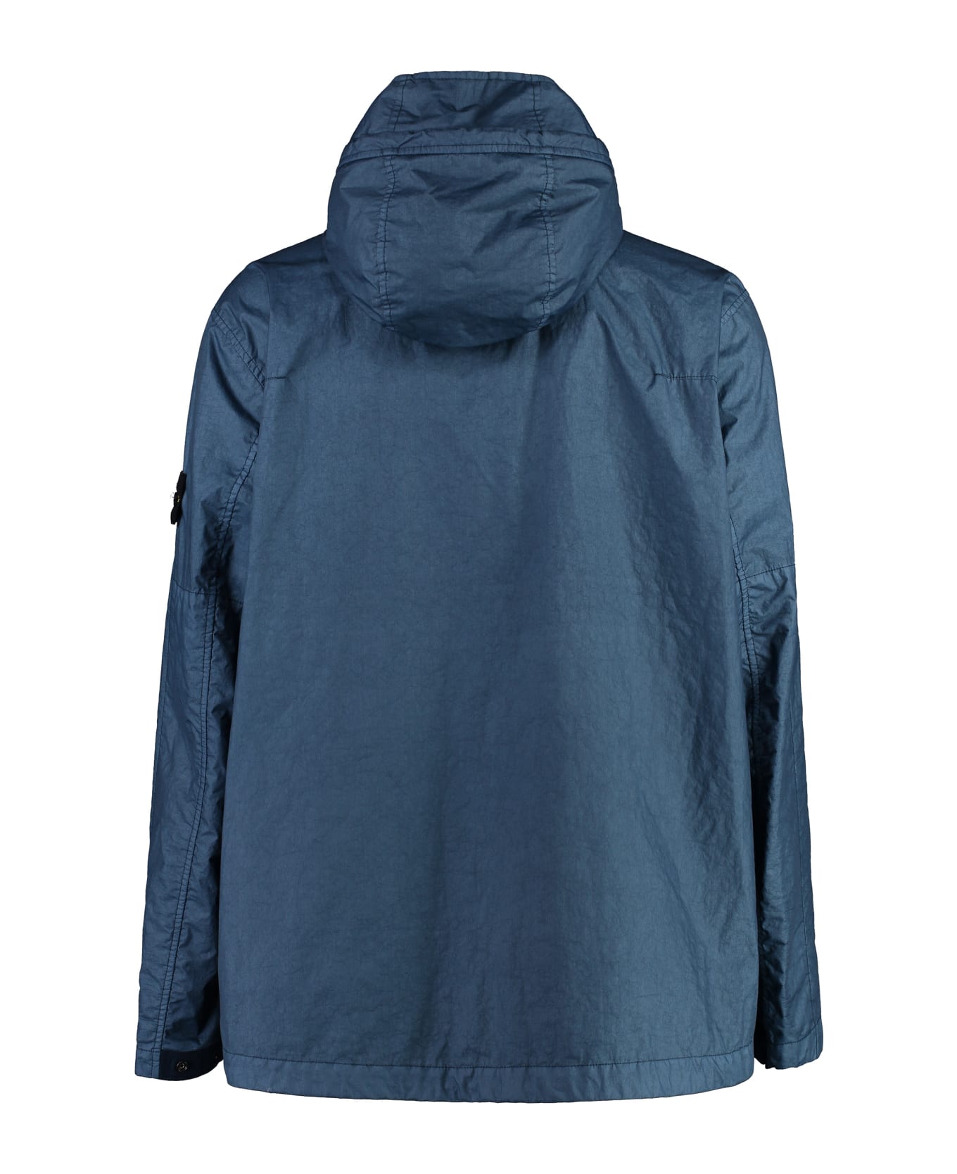 Stone Island Technical Fabric Hooded Jacket - blue