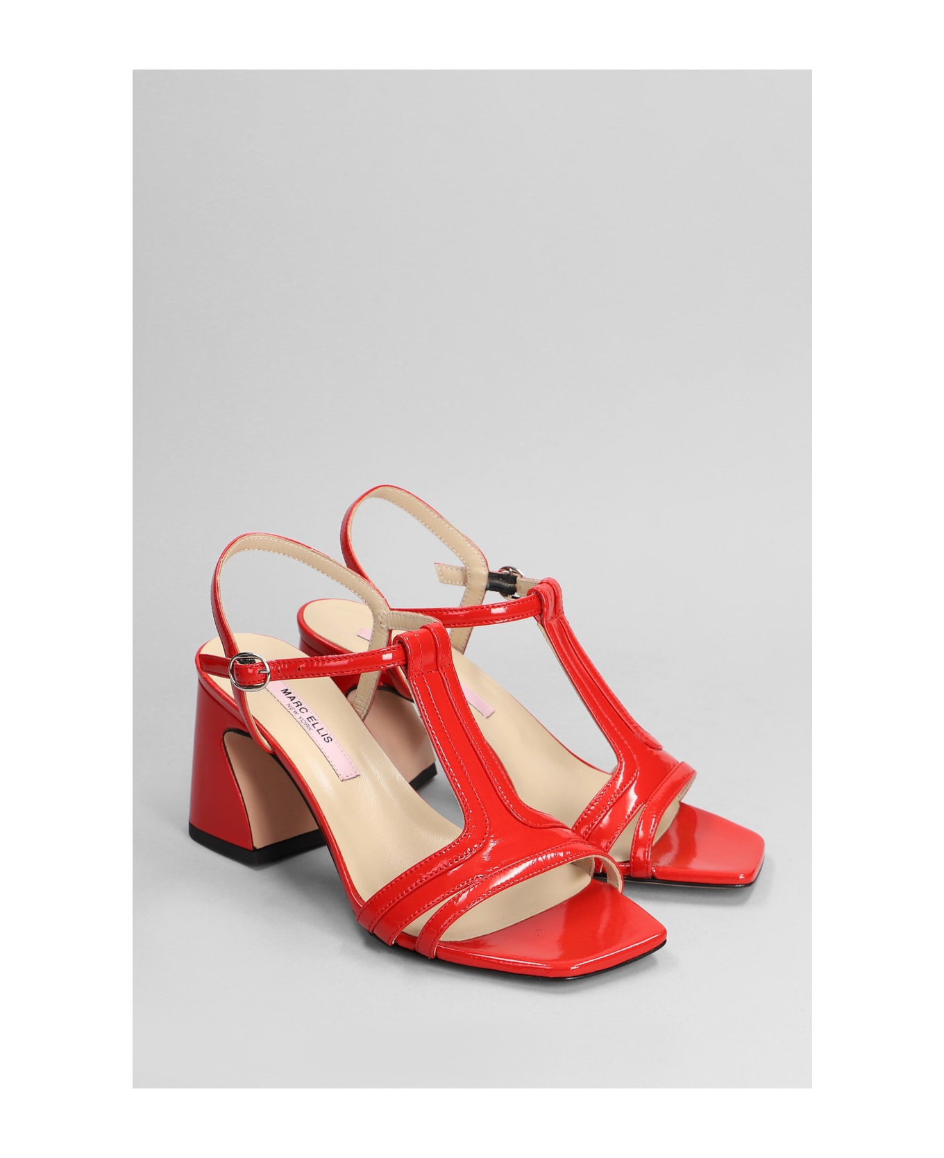 Marc Ellis Sandals In Red Leather - red