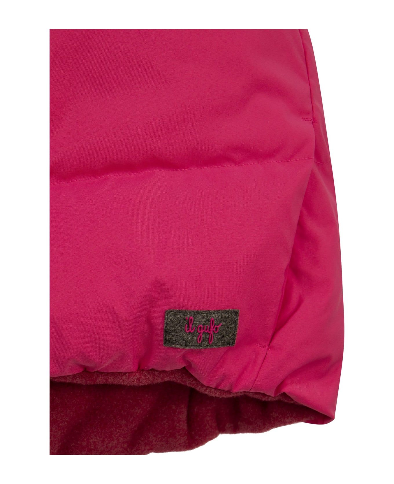 Il Gufo Reversible Down Waistcoat - Fuchsia