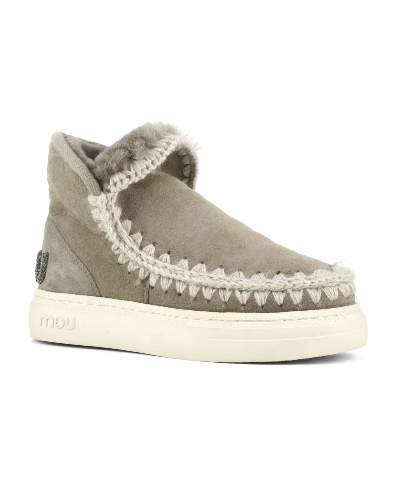 Mou Eskimo Sneaker Bold In Grey Leather - Grigio