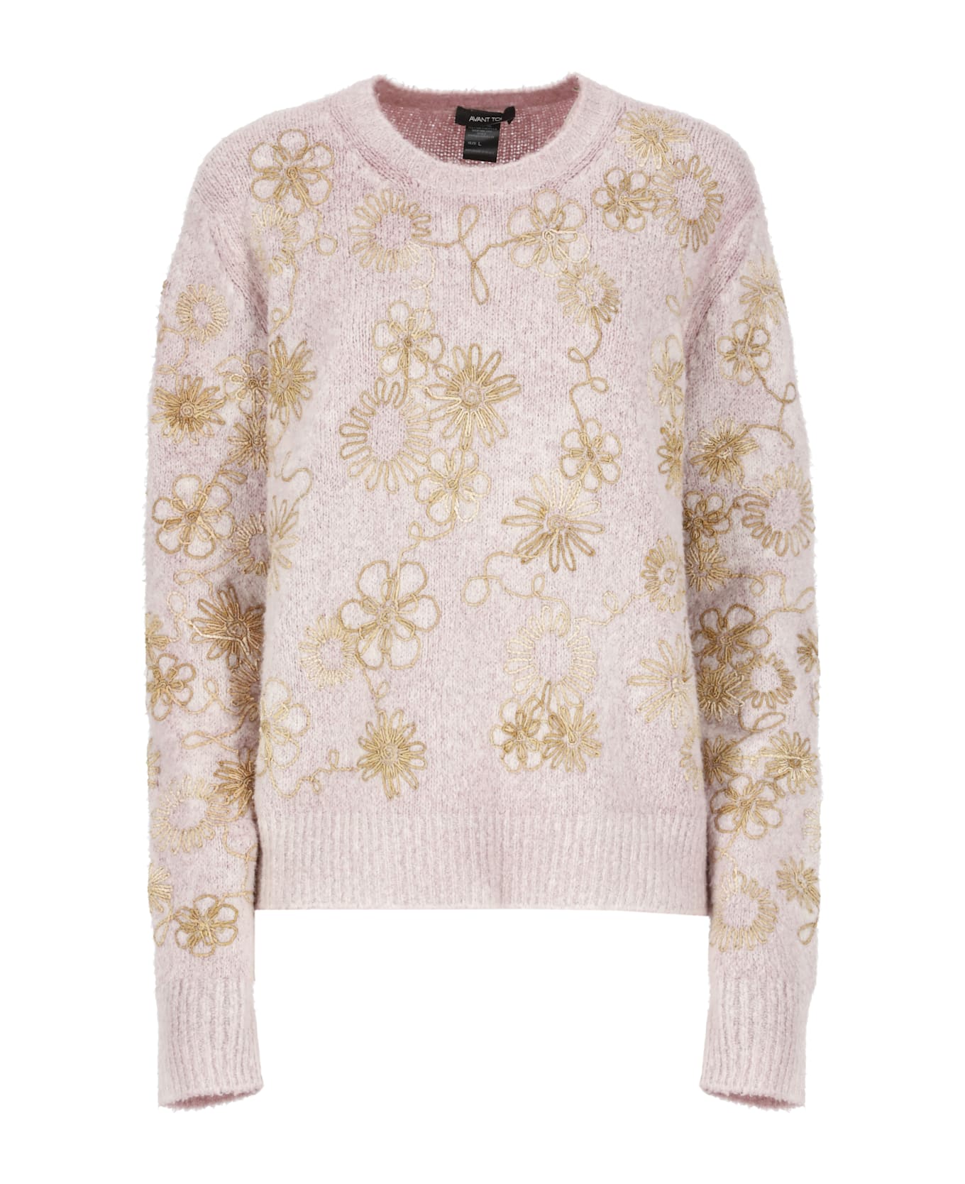 Avant Toi Cotton Sweater - Pink