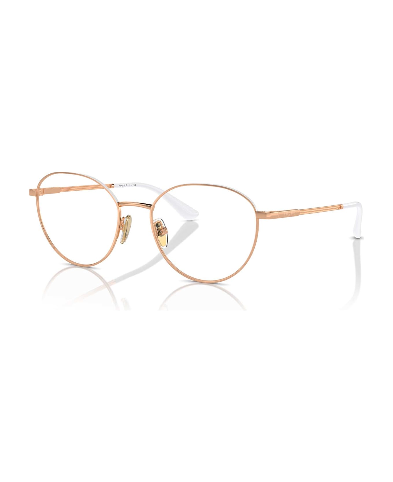 Vogue Eyewear Vo4306 Rose Gold / Top White Glasses - Rose Gold / Top White アイウェア
