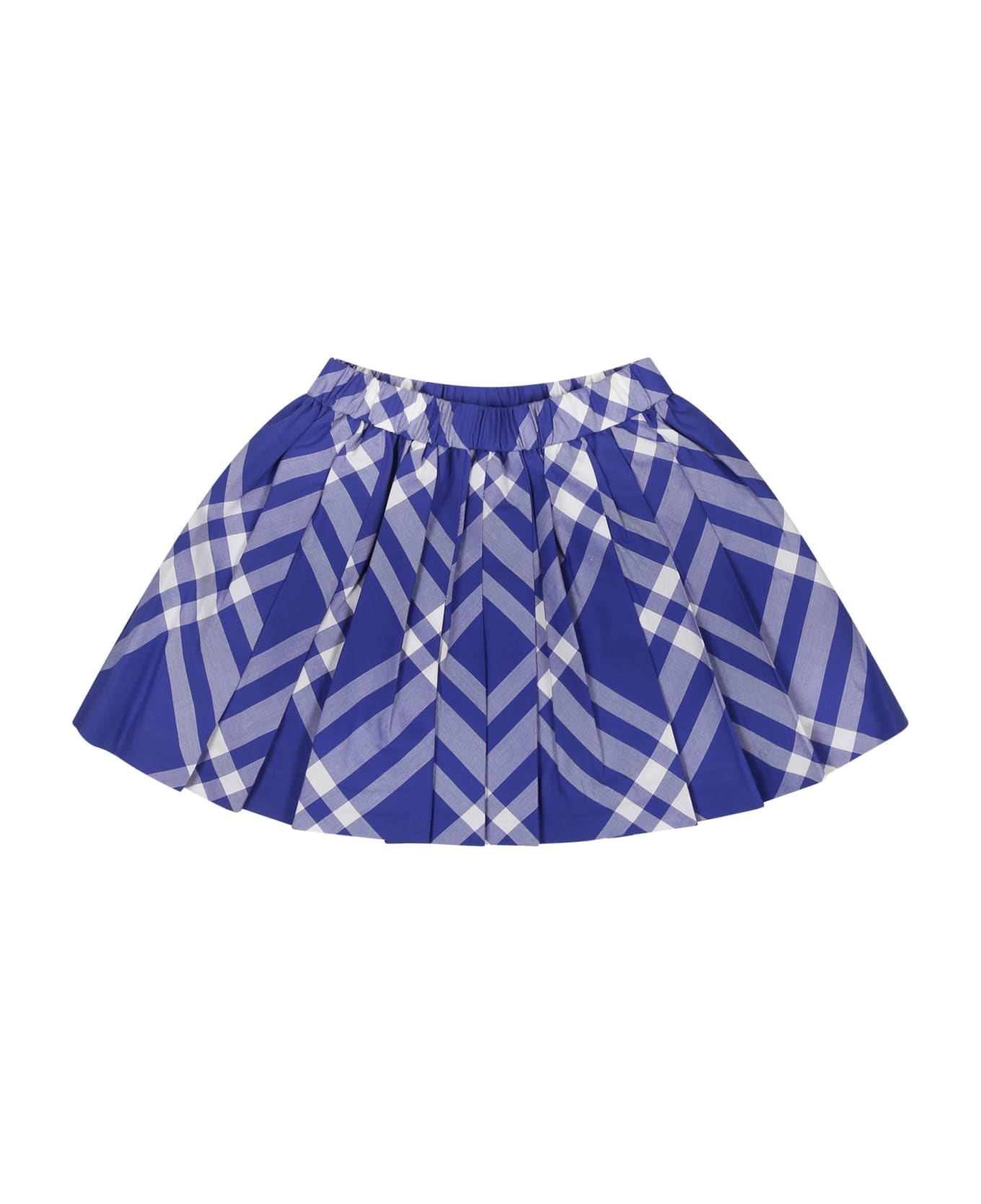 Burberry Blue Skirt For Baby Girl - Blu
