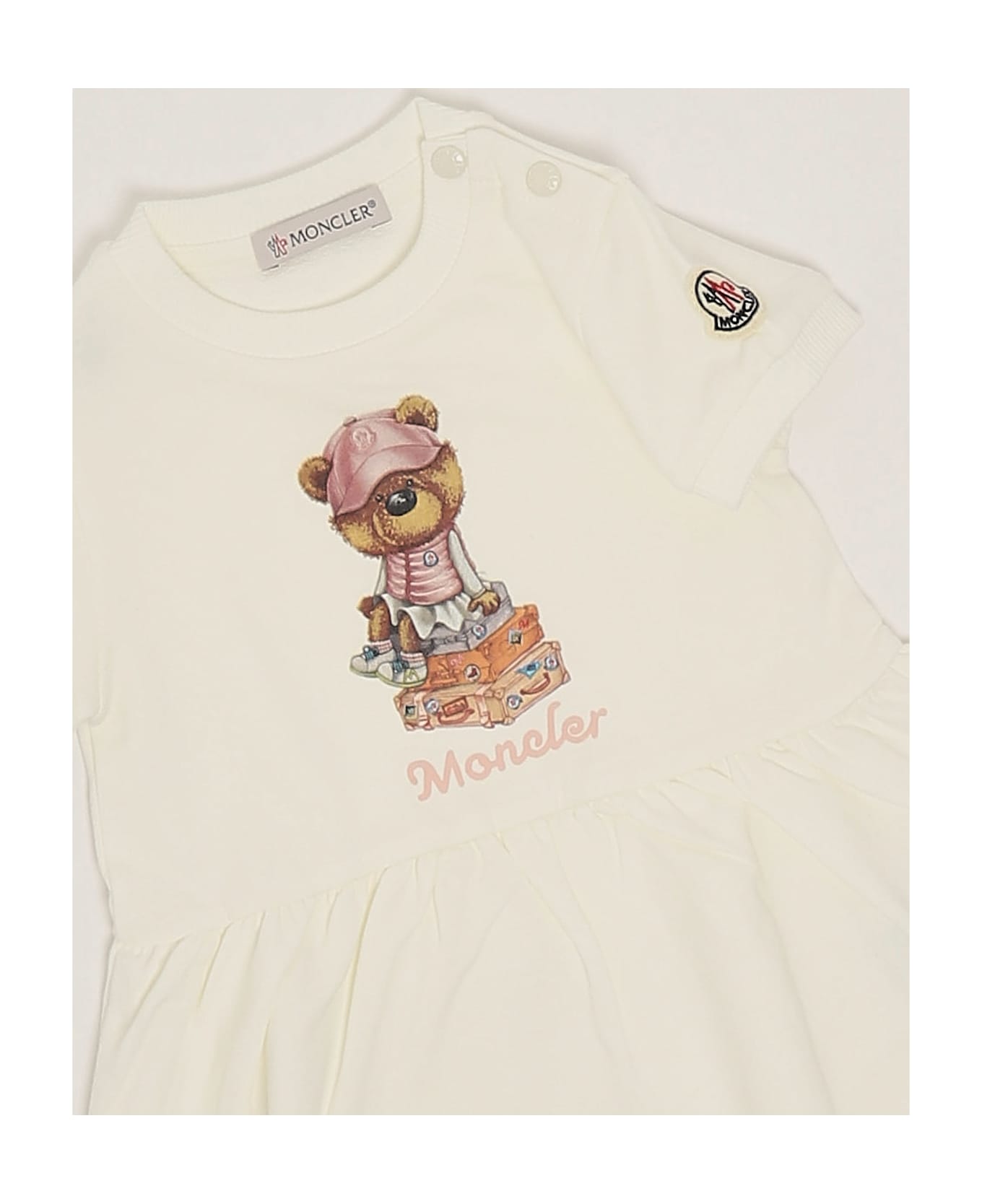 Moncler Dress Dress - BIANCO