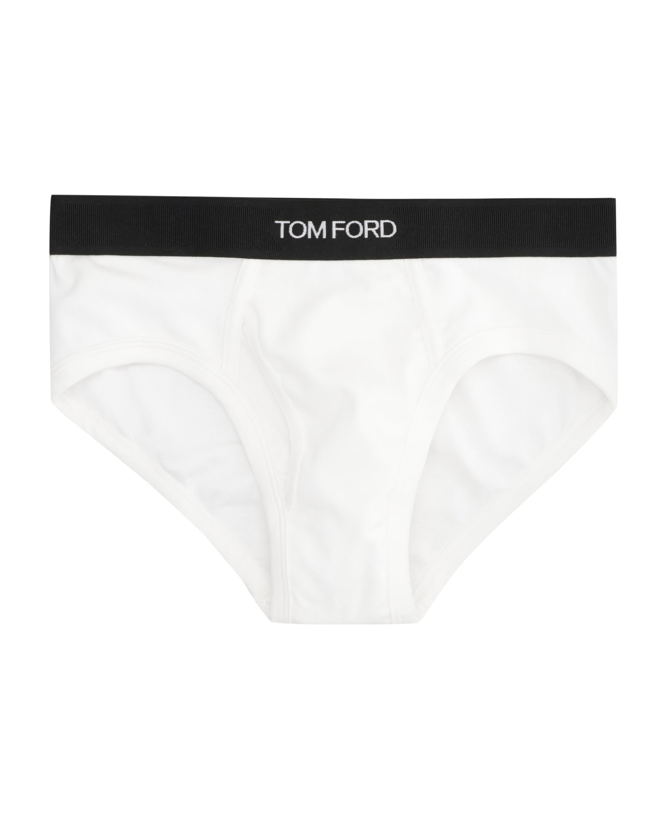 Tom Ford Cotton Briefs With Elastic Band - WHITE ショーツ