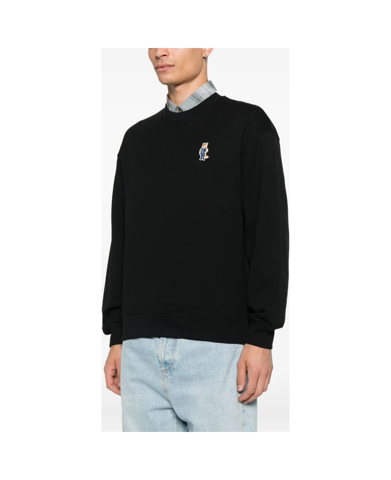 Maison Kitsuné Dressed Fox Comfort Sweatshirt - Black