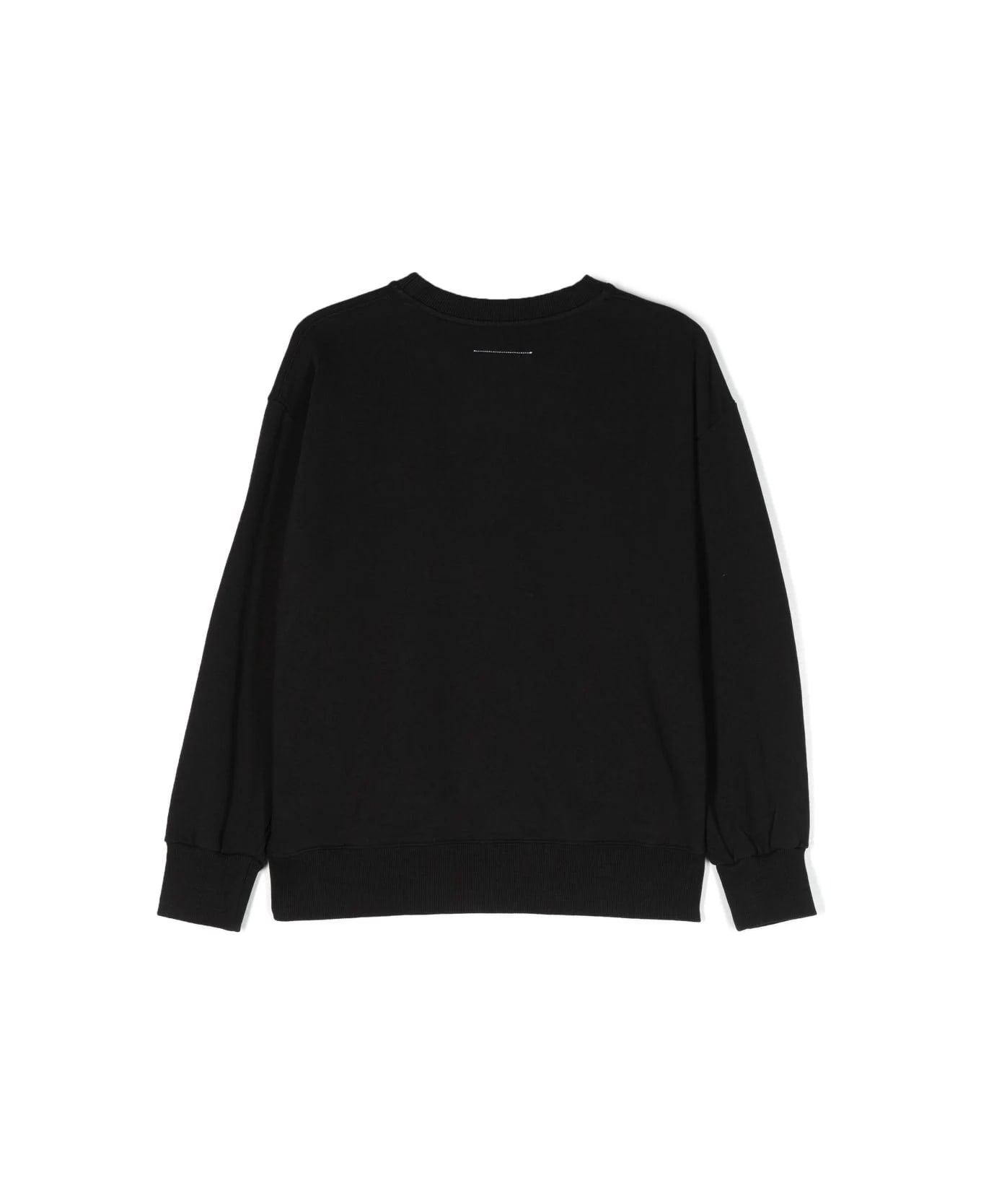 MM6 Maison Margiela Sweatshirt With Print - Black