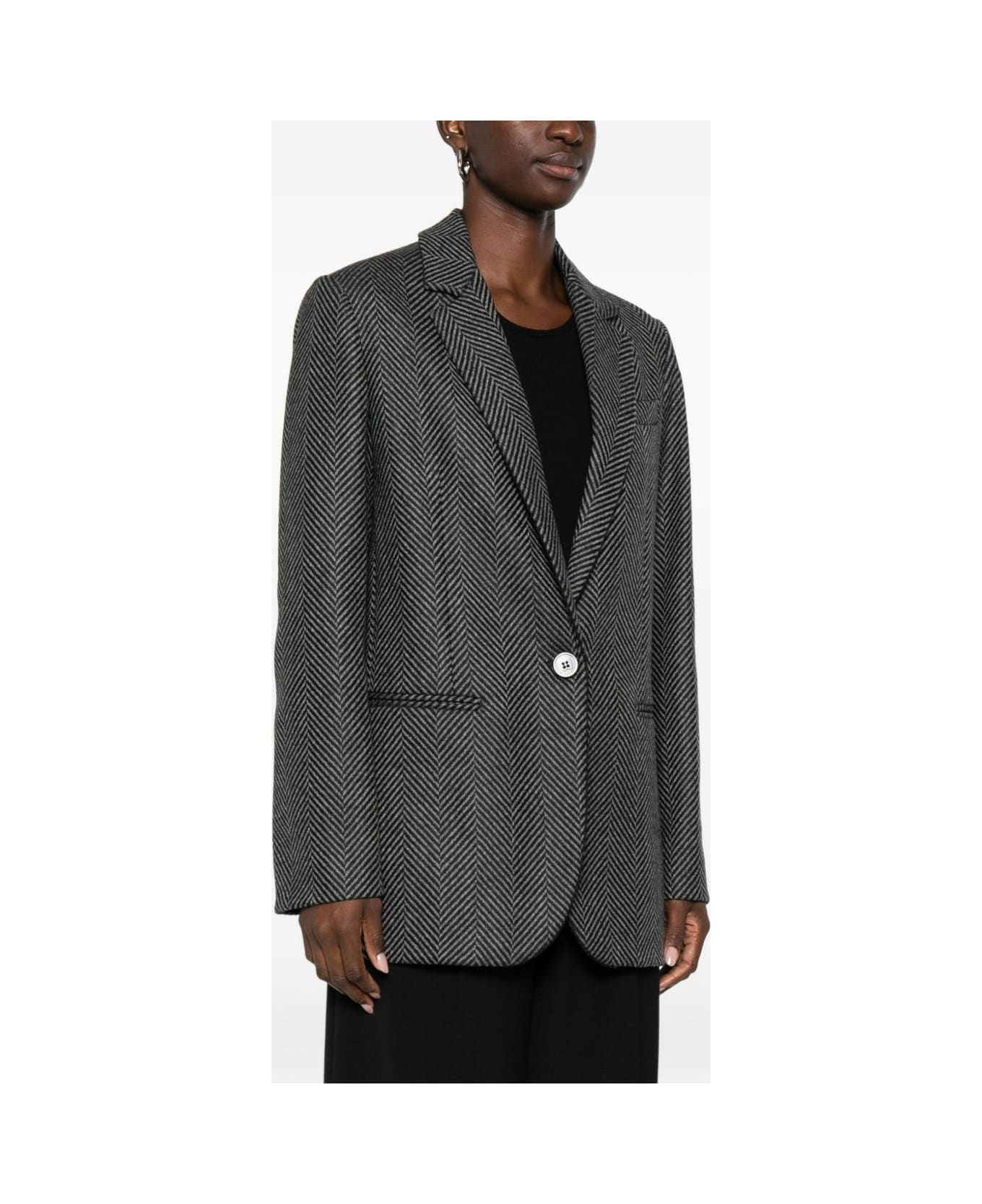 Forte_Forte Wool Single-breasted Jacket - Grey