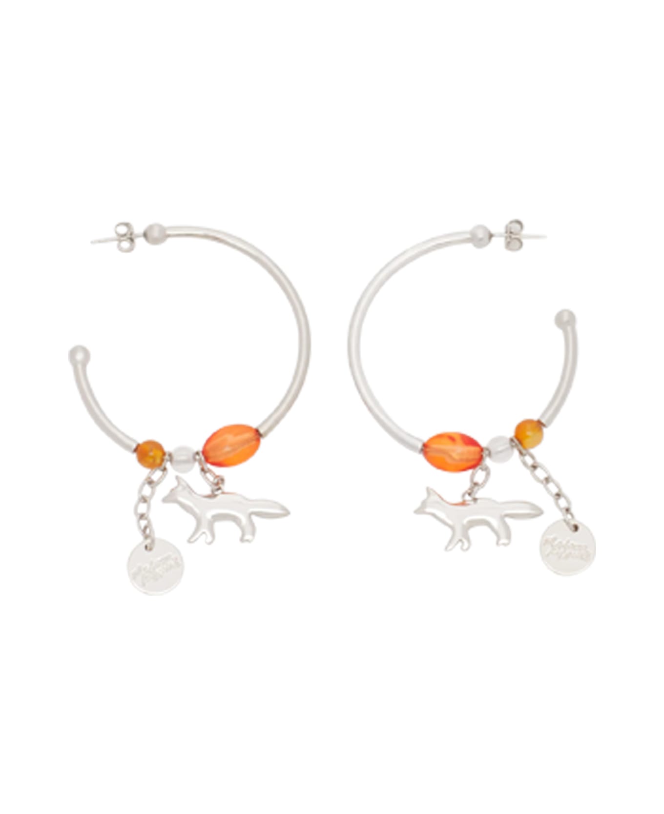 Maison Kitsuné Profile Fox & Beads Earrings - MultiColour
